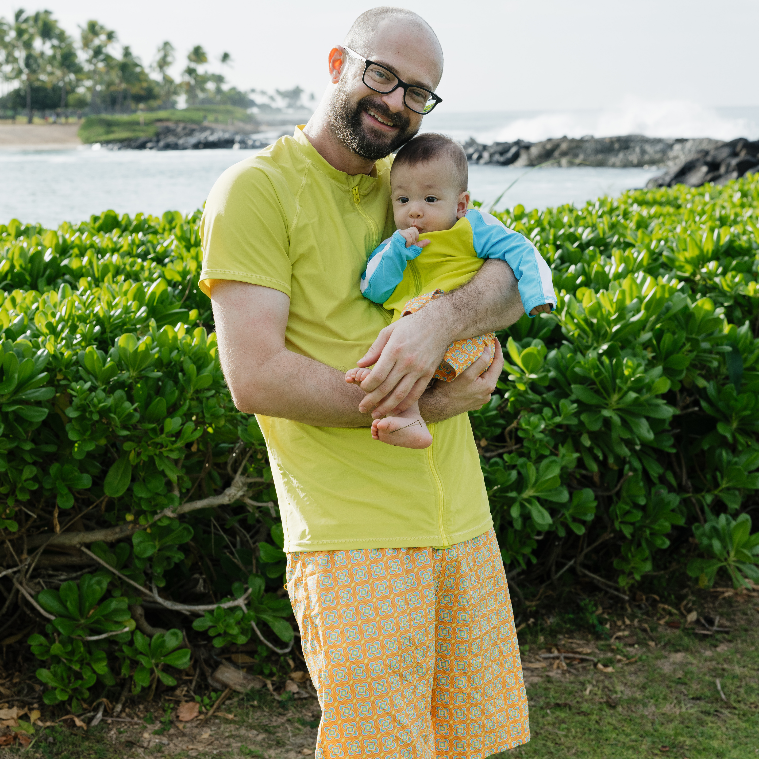 Men's 8" Swim Trunks Boxer Brief Liner | "Kaleidoscope"-SwimZip UPF 50+ Sun Protective Swimwear & UV Zipper Rash Guards-pos8