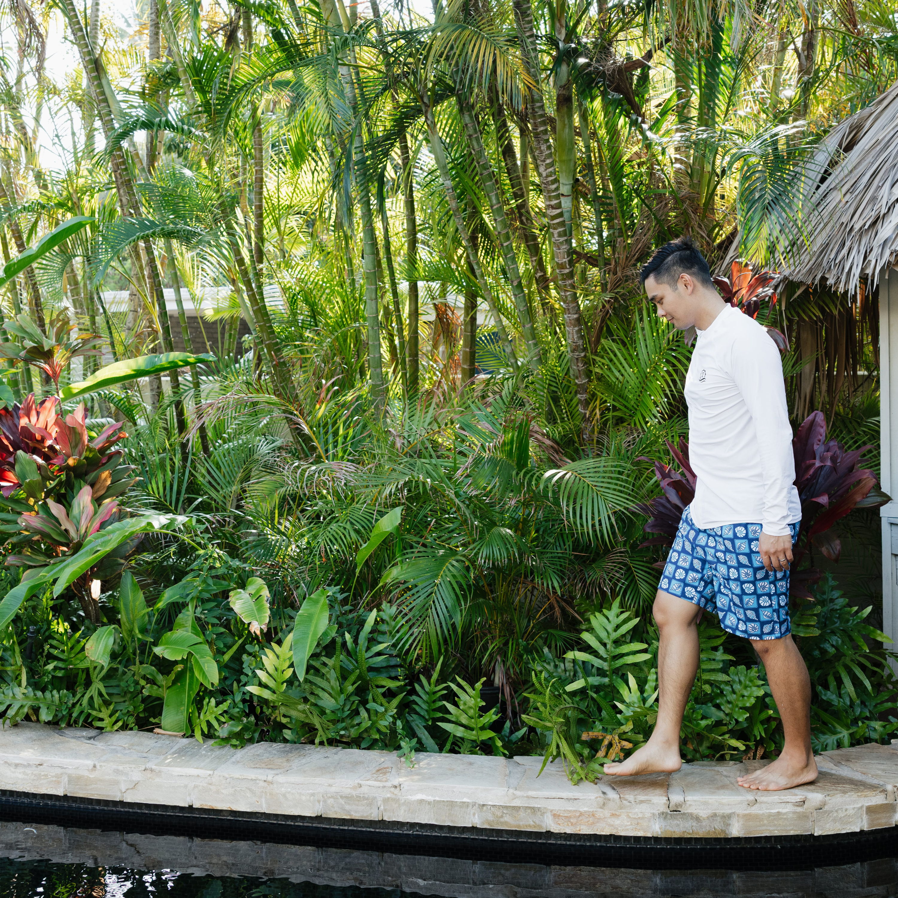 Men's 8" Swim Trunks Boxer Brief Liner | "Coastal"-SwimZip UPF 50+ Sun Protective Swimwear & UV Zipper Rash Guards-pos6