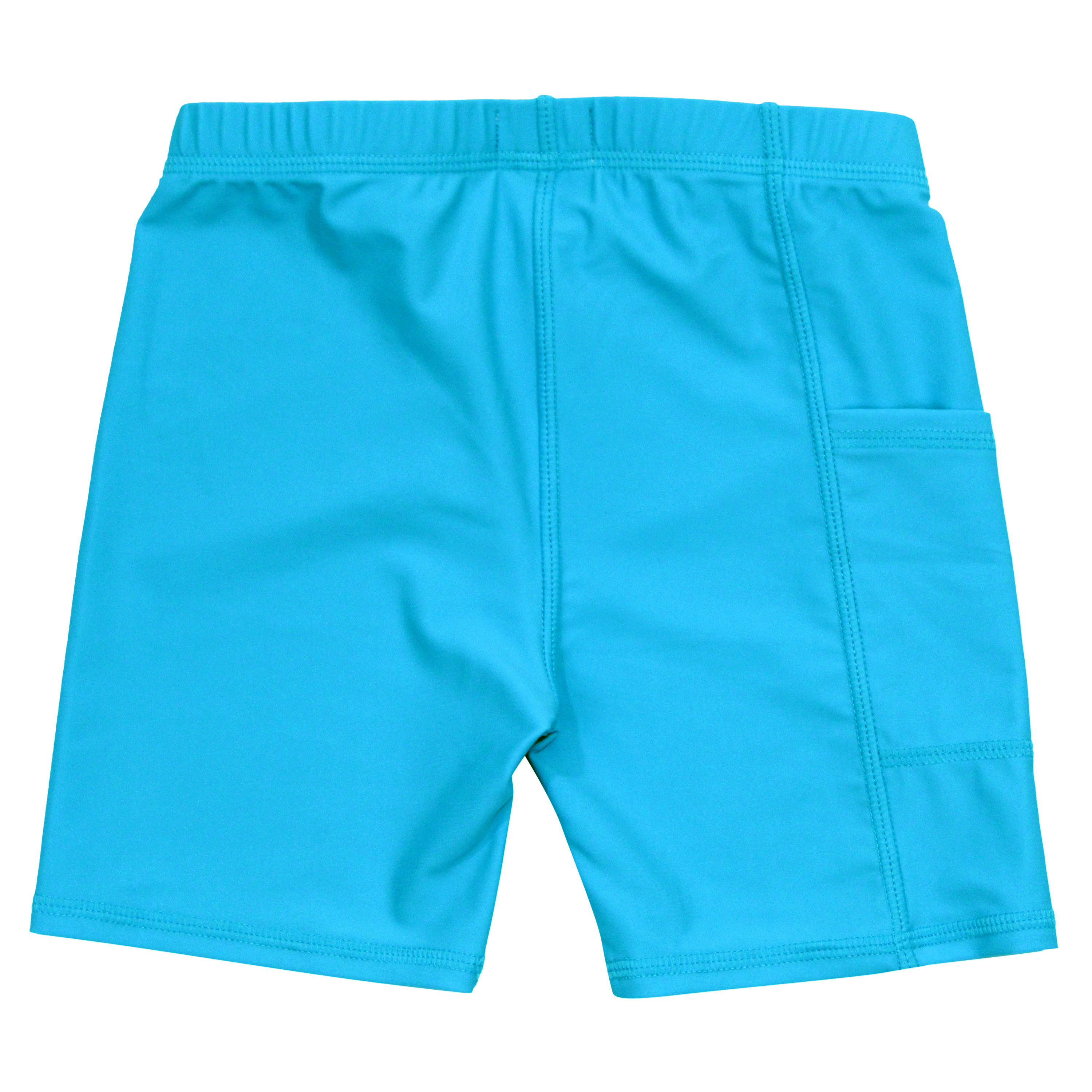 Kids Jammers Swim Shorts | "Aqua"-SwimZip UPF 50+ Sun Protective Swimwear & UV Zipper Rash Guards-pos8