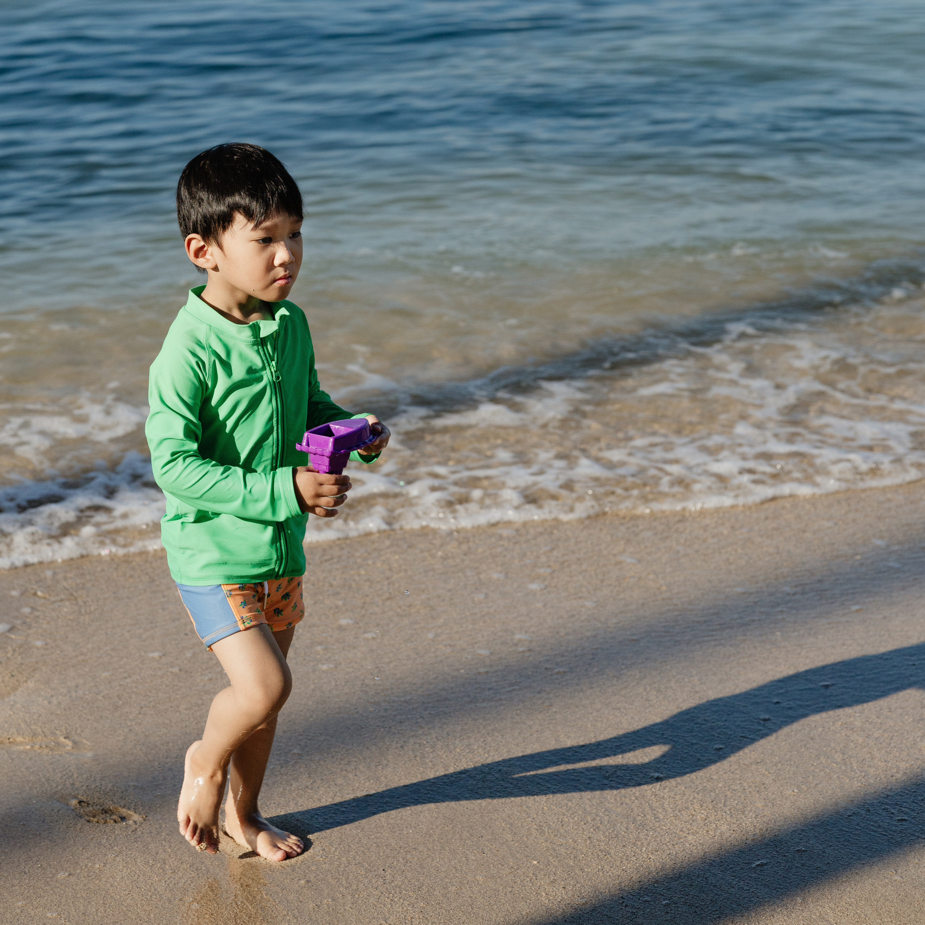 Kids Euro Swim Shorties | "Berry Bliss"-SwimZip UPF 50+ Sun Protective Swimwear & UV Zipper Rash Guards-pos3