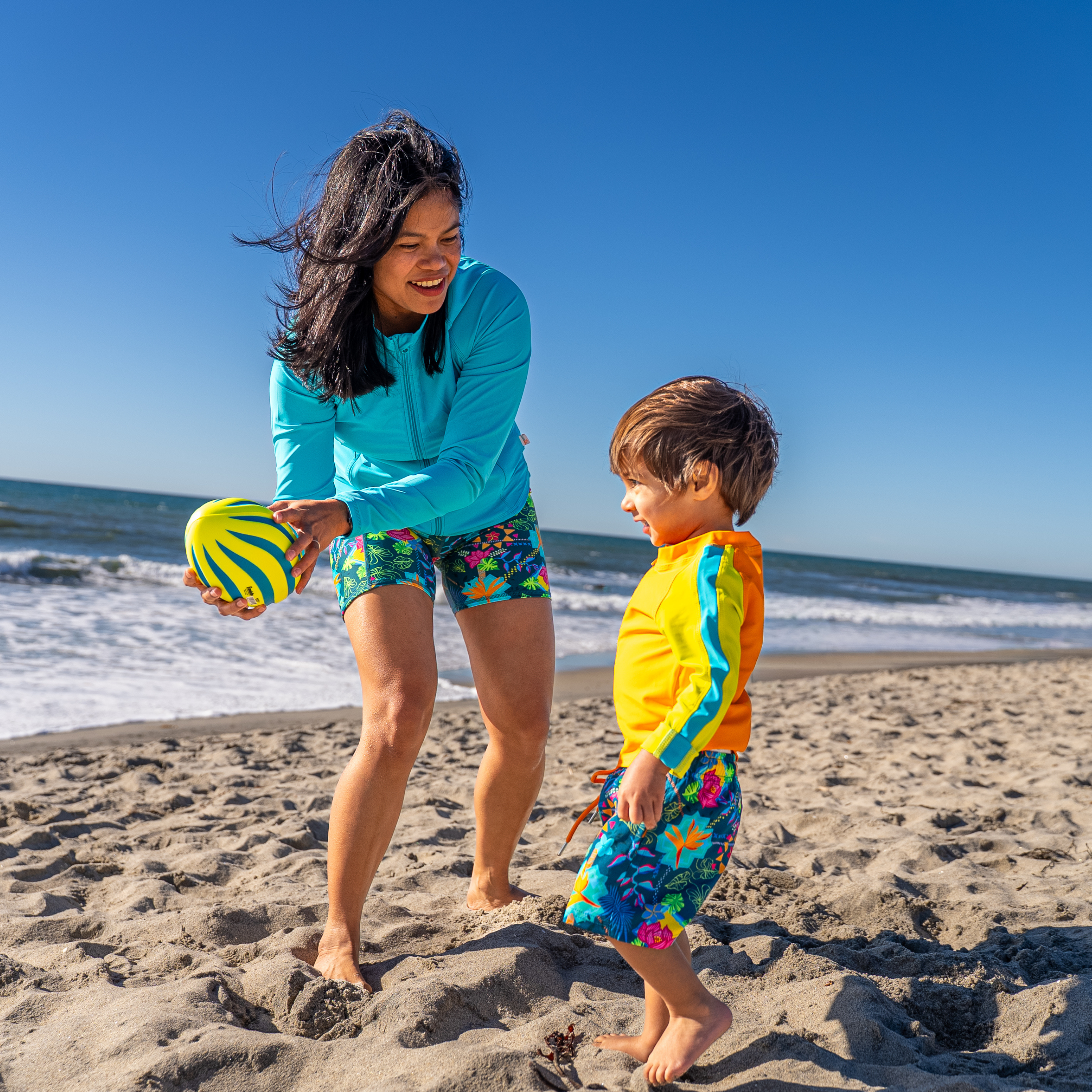 Women's Long Swim Bike Short with Pocket | “Summer Max"-SwimZip UPF 50+ Sun Protective Swimwear & UV Zipper Rash Guards-pos7