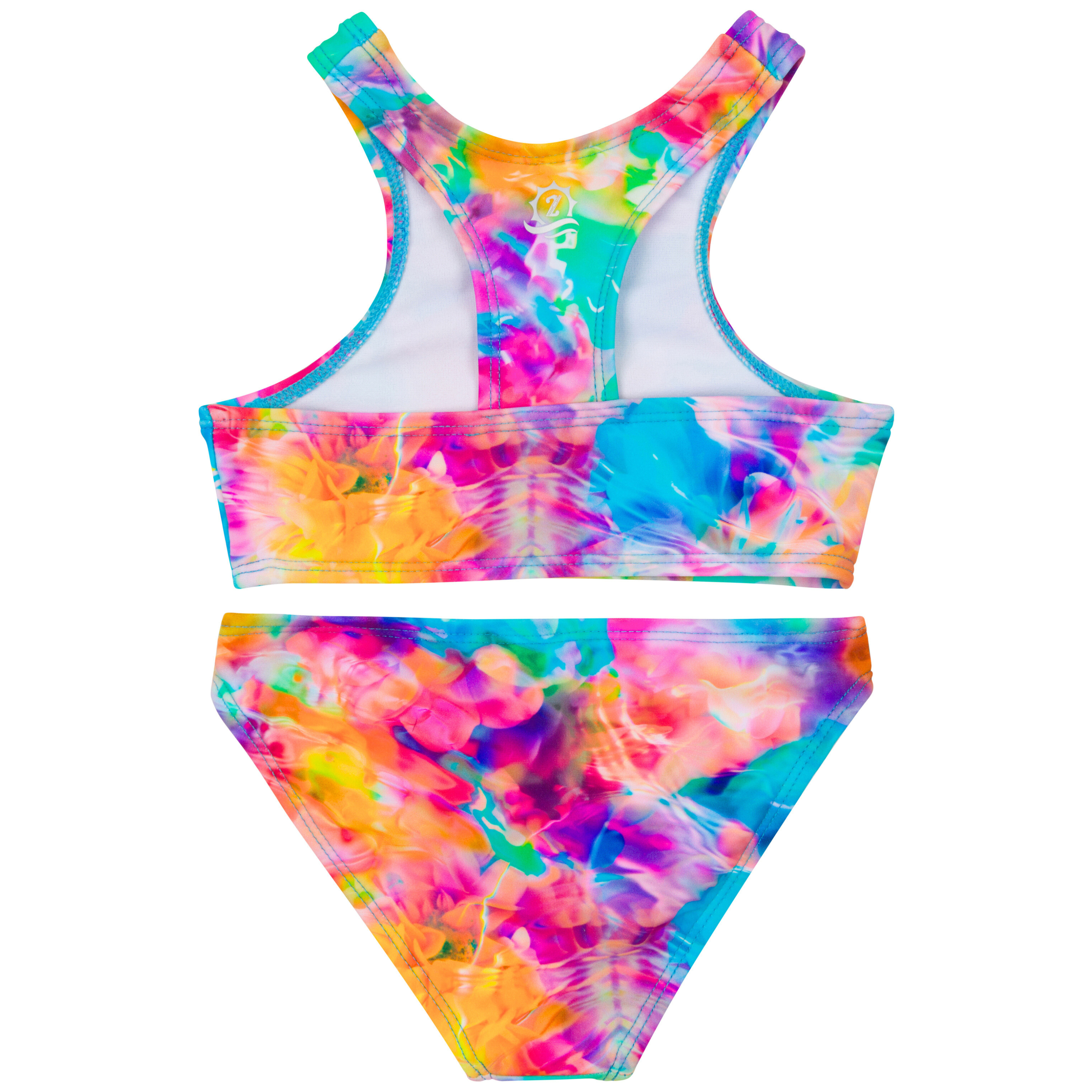 Girls Halter Top Bikini Set (2 Piece) | "Impressions"-SwimZip UPF 50+ Sun Protective Swimwear & UV Zipper Rash Guards-pos7