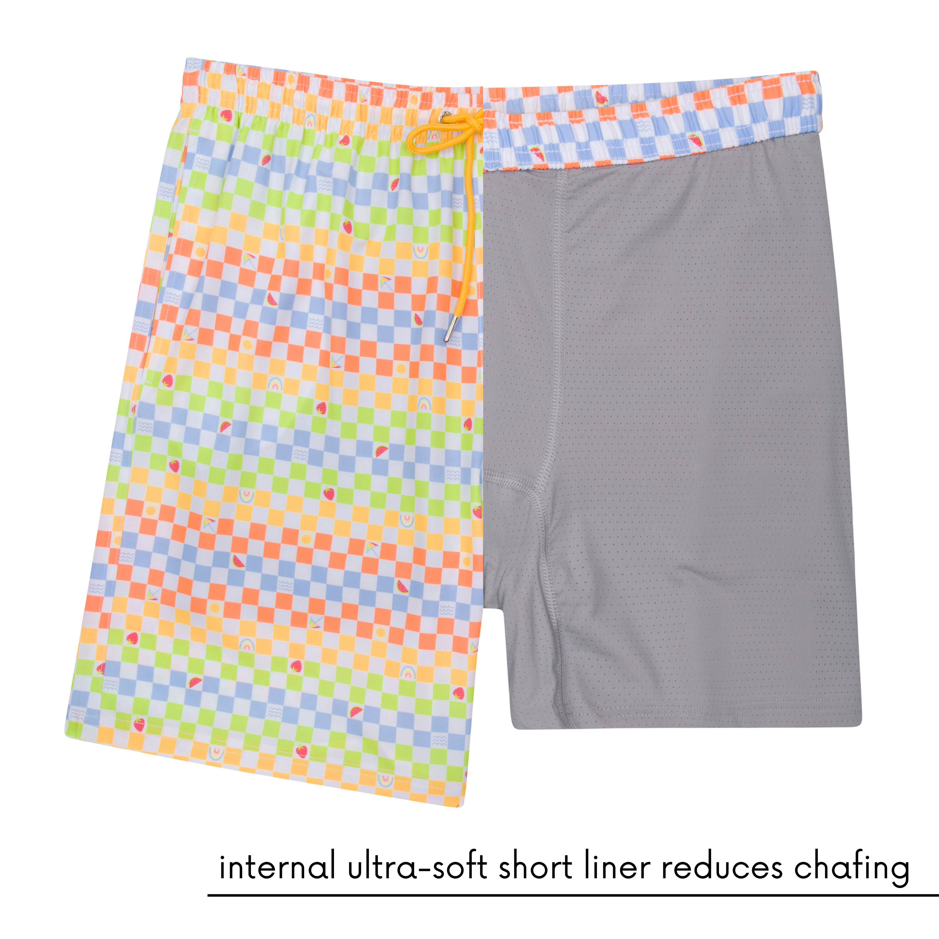 Men's 8" Swim Trunks Boxer Brief Liner | "Gamified"-SwimZip UPF 50+ Sun Protective Swimwear & UV Zipper Rash Guards-pos7