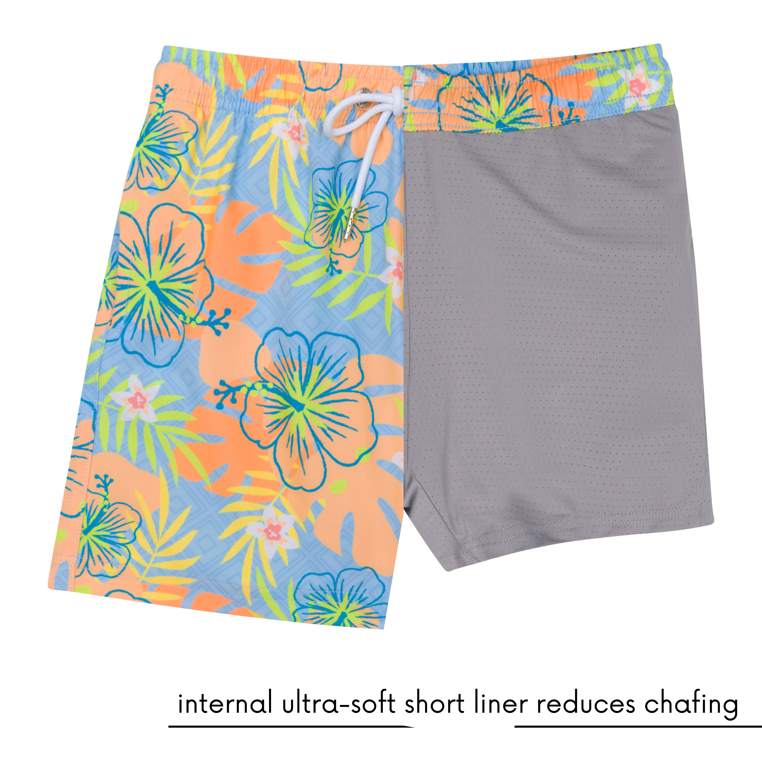 Boys Swim Trunks Boxer Brief Liner (sizes 6-14) | “Groovy"-SwimZip UPF 50+ Sun Protective Swimwear & UV Zipper Rash Guards-pos8