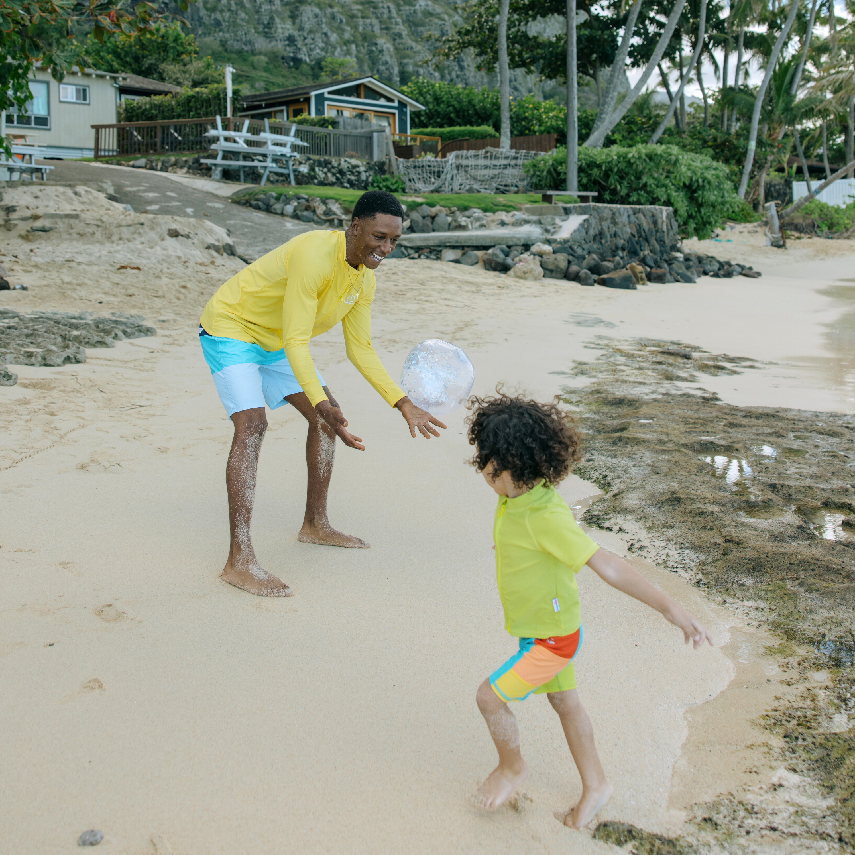 Men's Long Sleeve Rash Guard | "Yellow”-SwimZip UPF 50+ Sun Protective Swimwear & UV Zipper Rash Guards-pos8