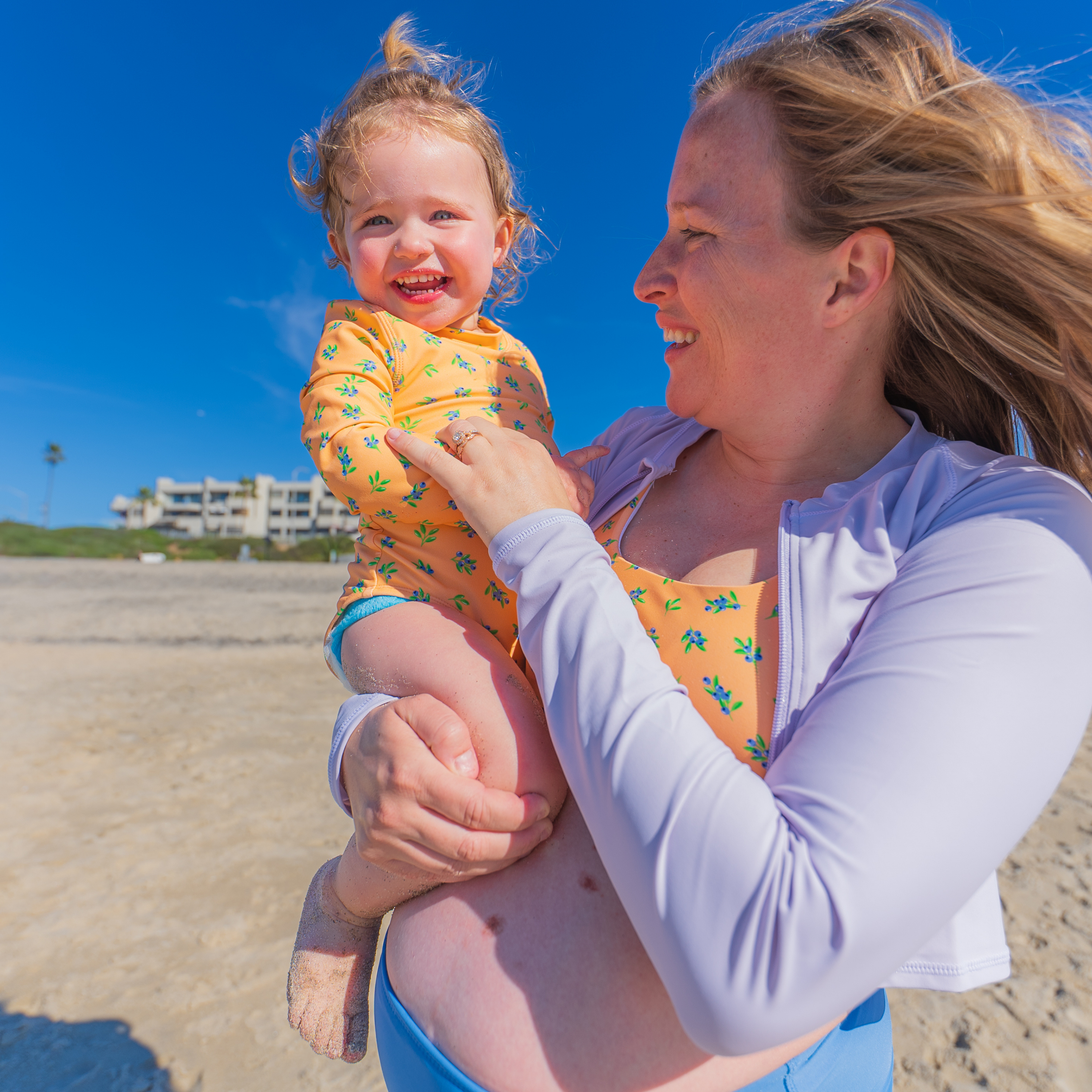 Women's Long Sleeve Crop Rash Guard | “Orchid”-SwimZip UPF 50+ Sun Protective Swimwear & UV Zipper Rash Guards-pos10