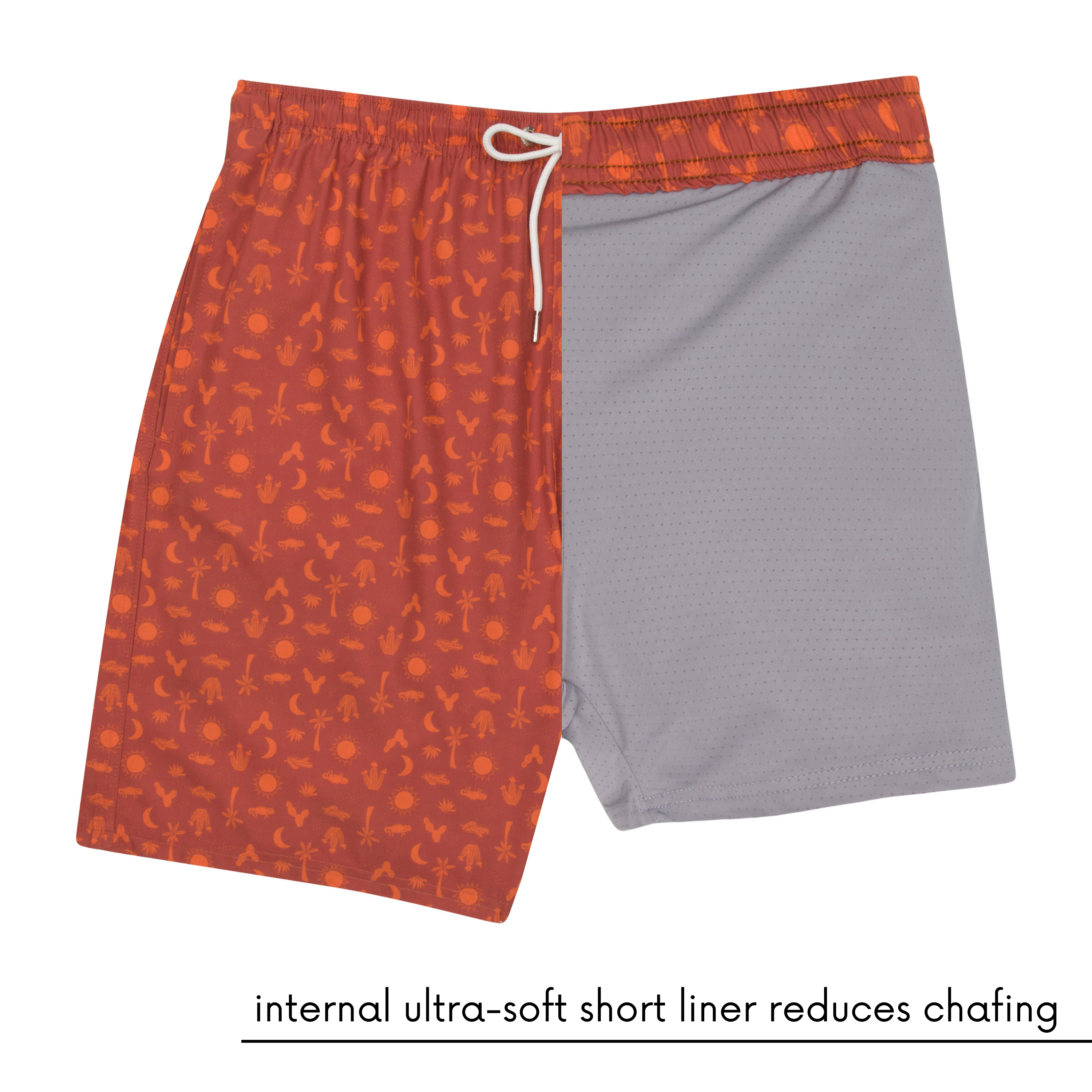 Men's 8" Swim Trunks Boxer Brief Liner | "Desert"-SwimZip UPF 50+ Sun Protective Swimwear & UV Zipper Rash Guards-pos8