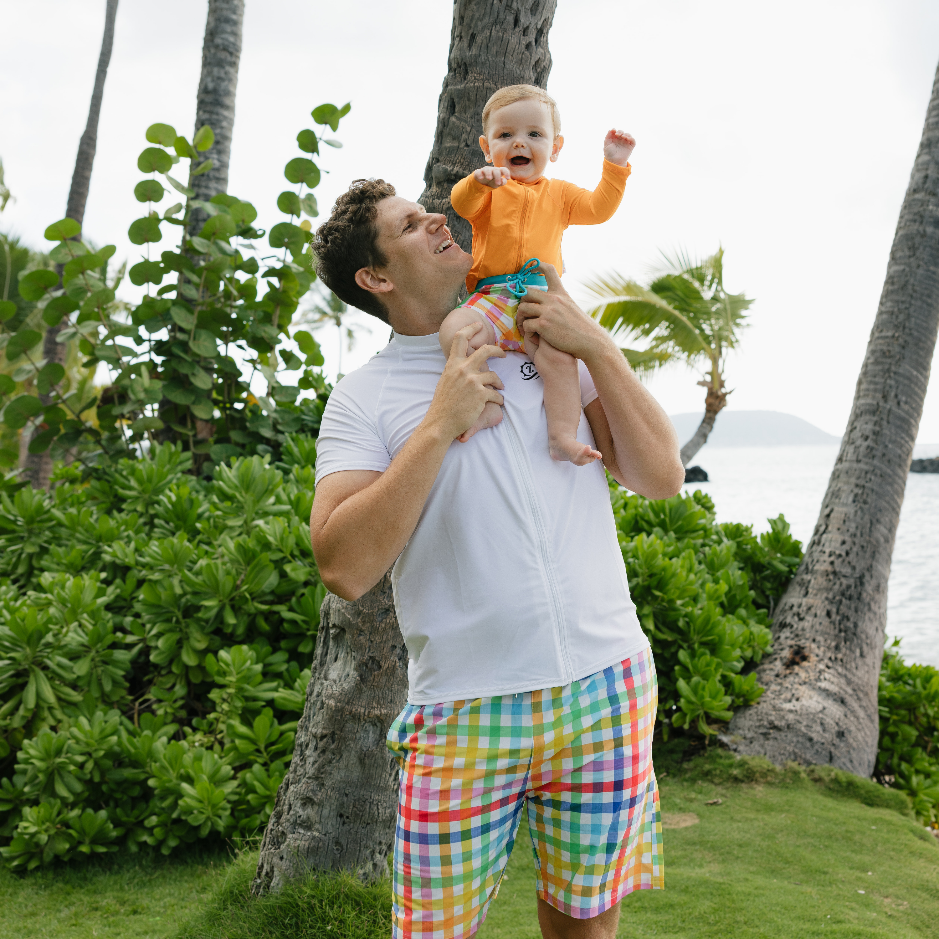 Kids Euro Swim Shorties | "Picnic Party"-SwimZip UPF 50+ Sun Protective Swimwear & UV Zipper Rash Guards-pos9