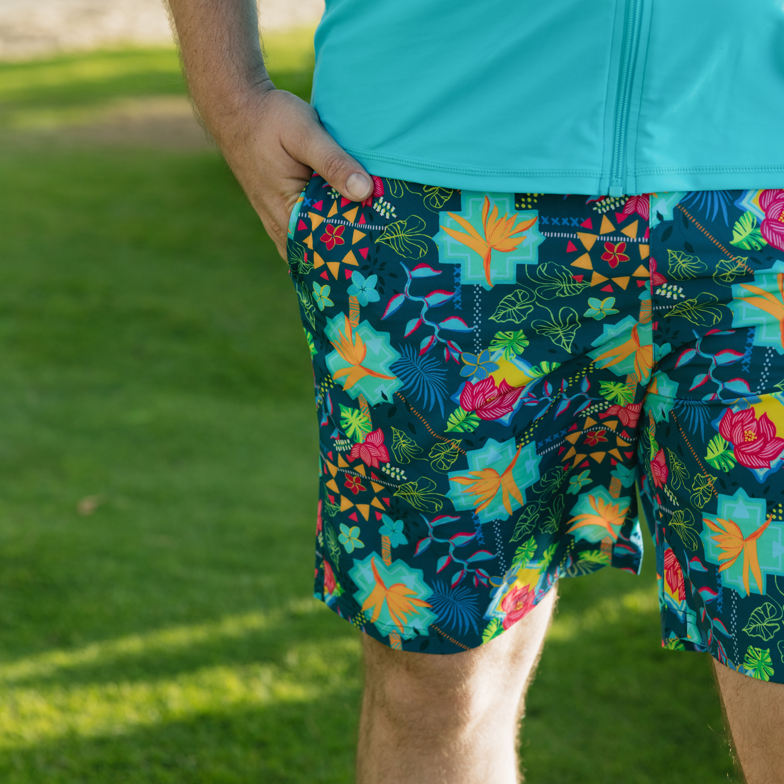 Men's 8" Swim Trunks Boxer Brief Liner | "Summer Max"-SwimZip UPF 50+ Sun Protective Swimwear & UV Zipper Rash Guards-pos6