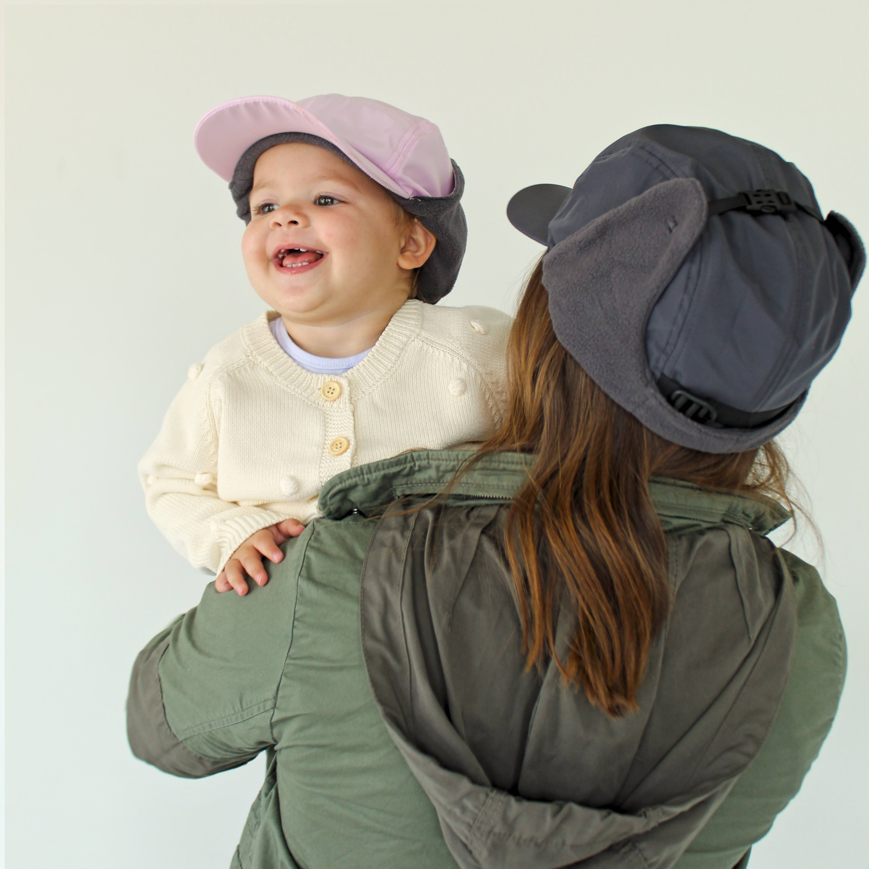 Adult Arctic Chill Winter Convertible Sun Hat | Dark Grey-SwimZip UPF 50+ Sun Protective Swimwear & UV Zipper Rash Guards-pos8