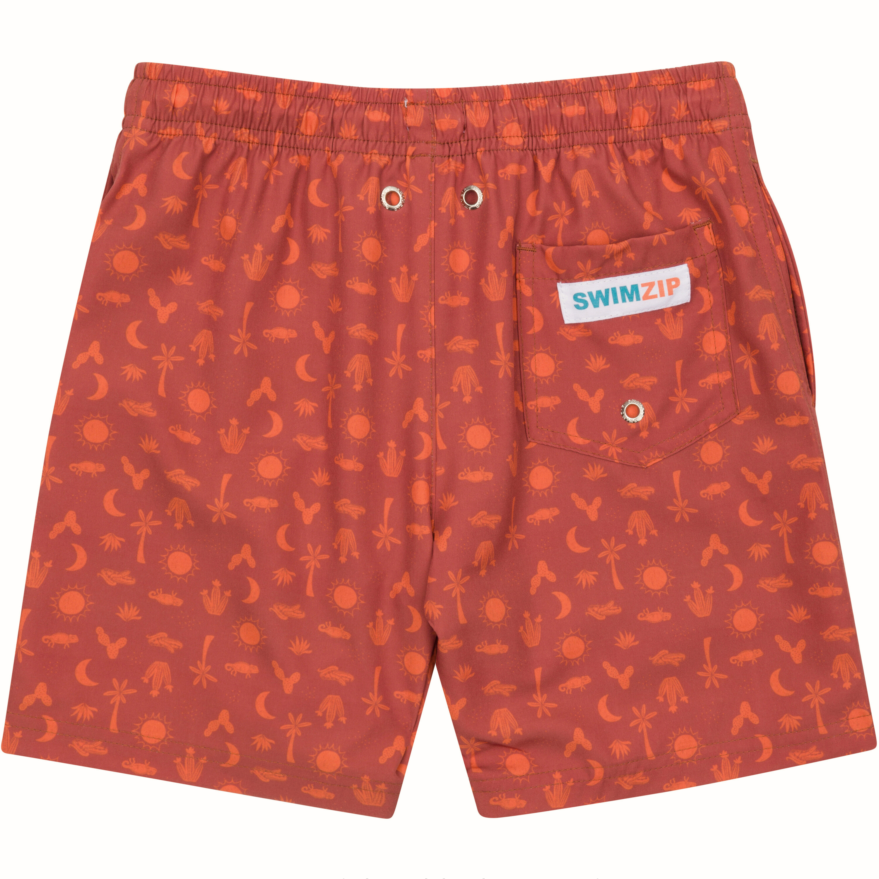 Boys Swim Trunks Boxer Brief Liner (sizes 6-14) | “Desert"-SwimZip UPF 50+ Sun Protective Swimwear & UV Zipper Rash Guards-pos9