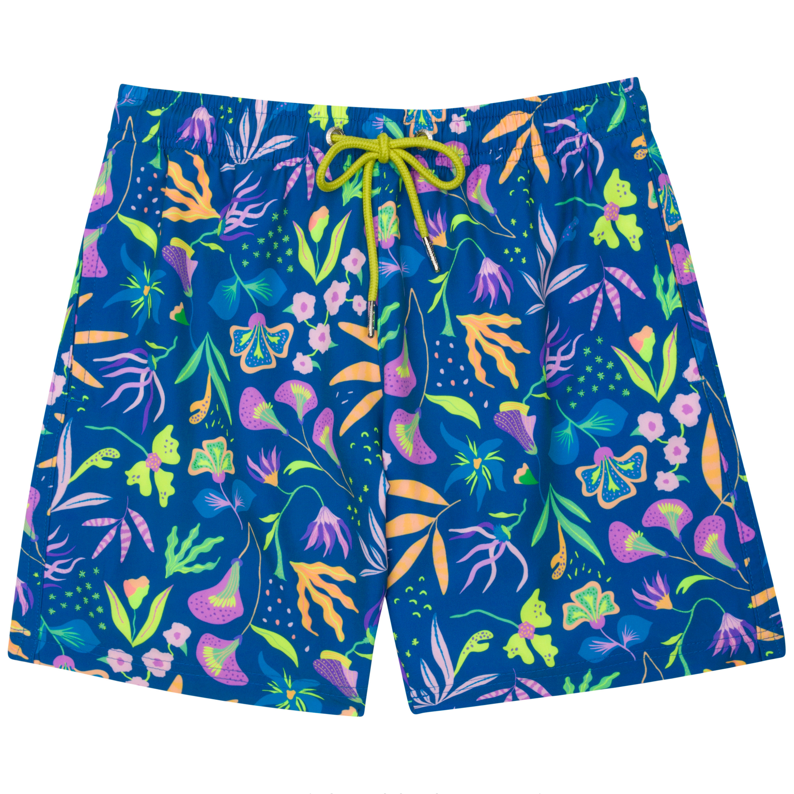 Boys Swim Trunks Boxer Brief Liner (sizes 6-14) | “Tropadelic"-6-8-Tropadelic-SwimZip UPF 50+ Sun Protective Swimwear & UV Zipper Rash Guards-pos1