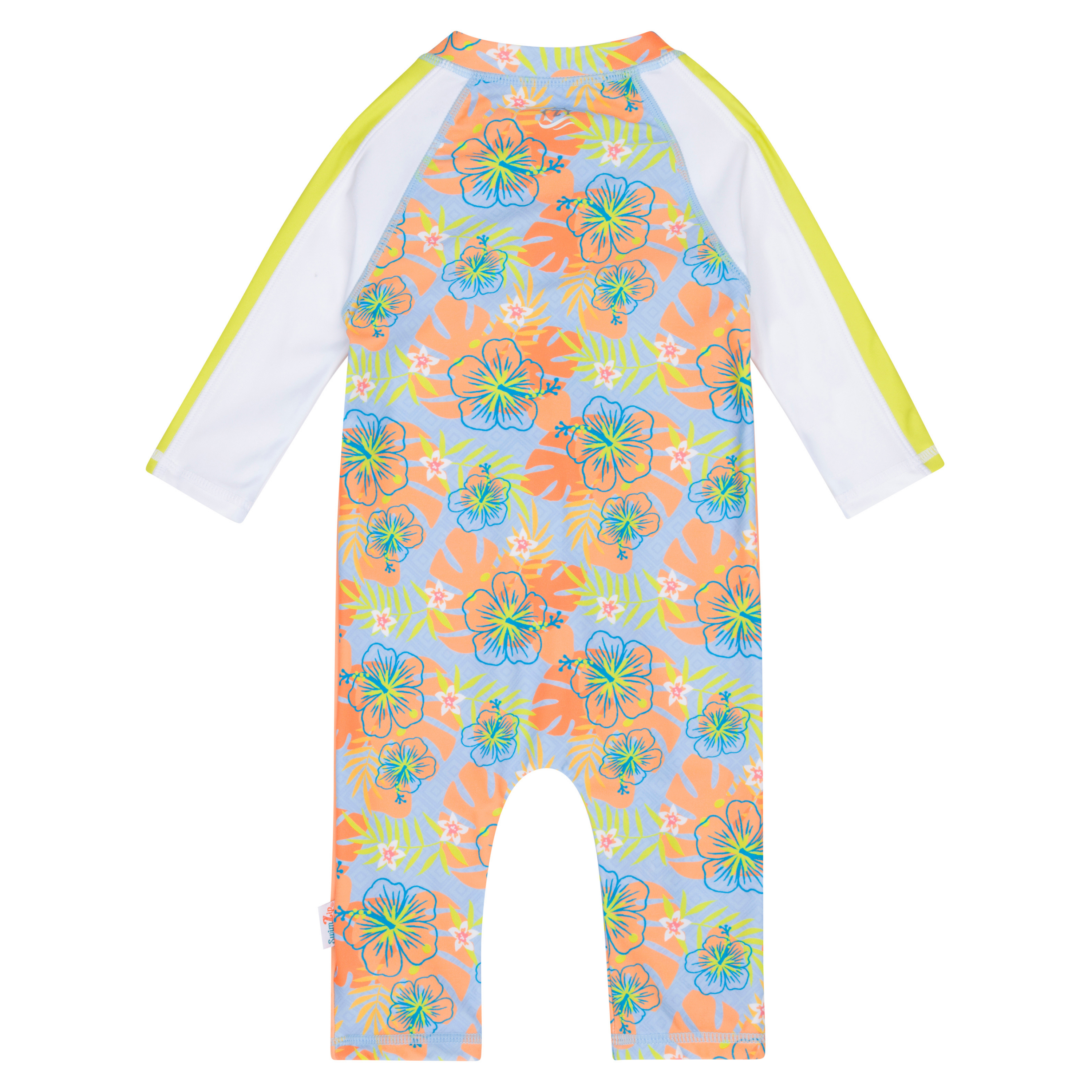 Sunsuit - Long Sleeve Romper Swimsuit | "Groovy"-SwimZip UPF 50+ Sun Protective Swimwear & UV Zipper Rash Guards-pos9