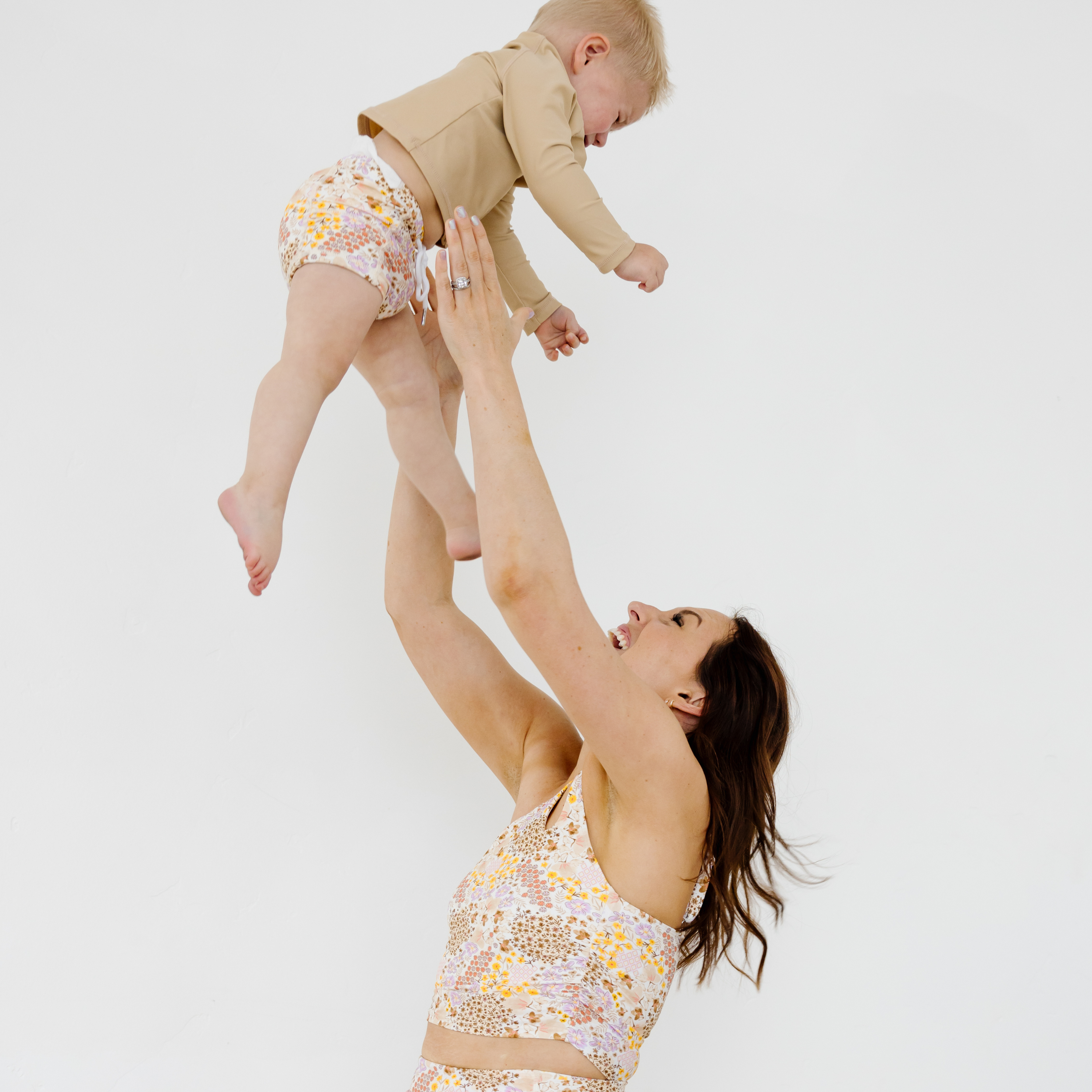 Women’s One Shoulder Crop Tankini Top | “Meadows”-SwimZip UPF 50+ Sun Protective Swimwear & UV Zipper Rash Guards-pos9