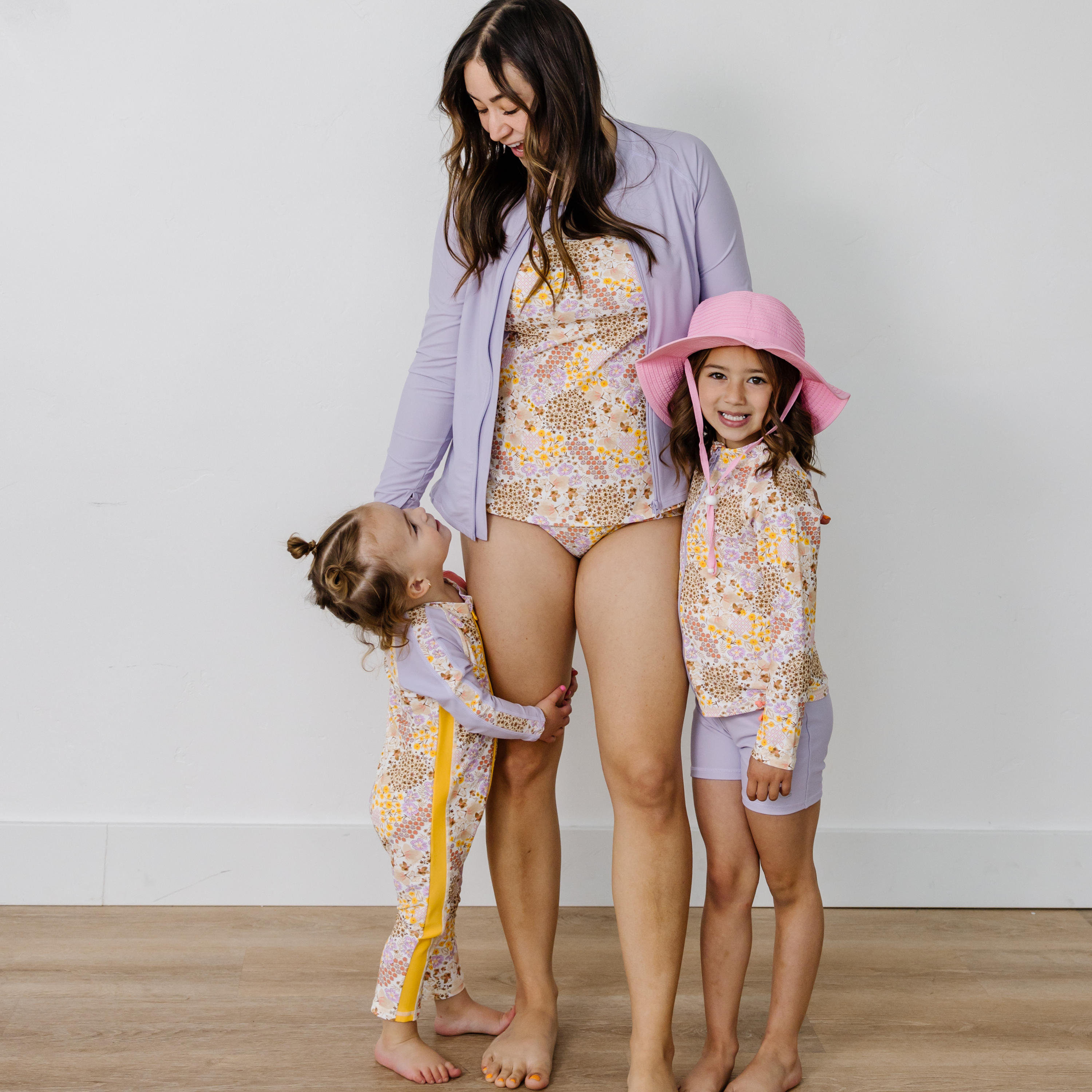 Sunsuit - Long Sleeve Romper Swimsuit | "Meadows"-SwimZip UPF 50+ Sun Protective Swimwear & UV Zipper Rash Guards-pos5