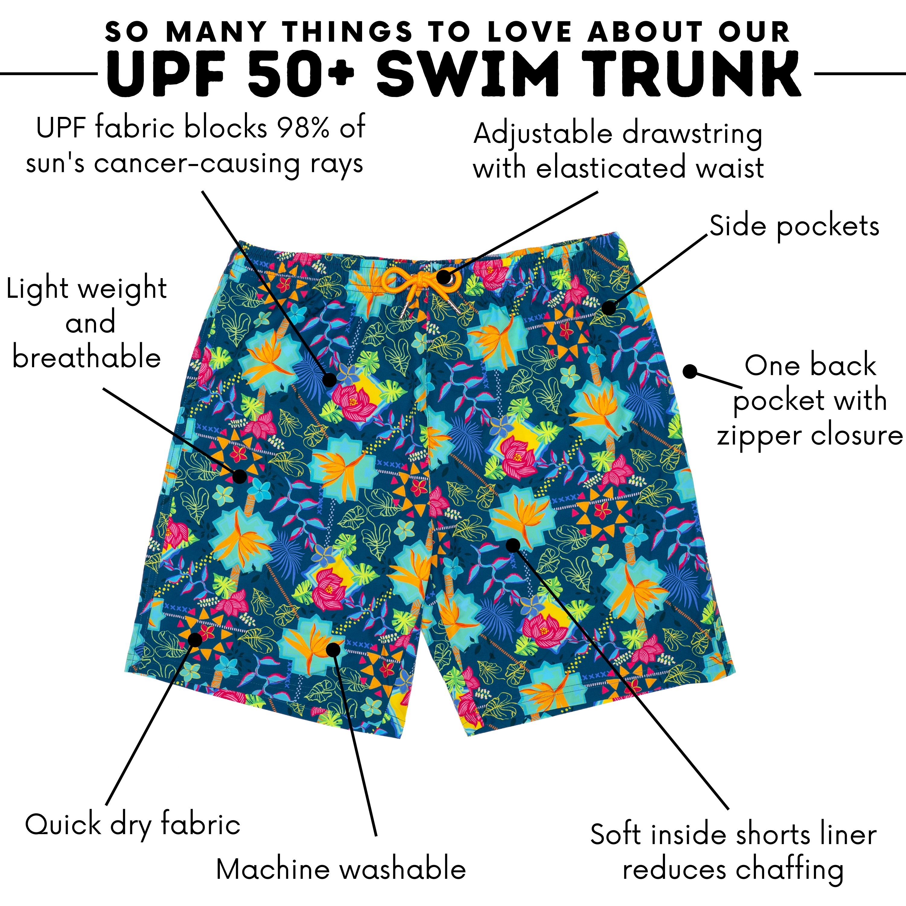 Men's 8" Swim Trunks Boxer Brief Liner | "Summer Max"-SwimZip UPF 50+ Sun Protective Swimwear & UV Zipper Rash Guards-pos4
