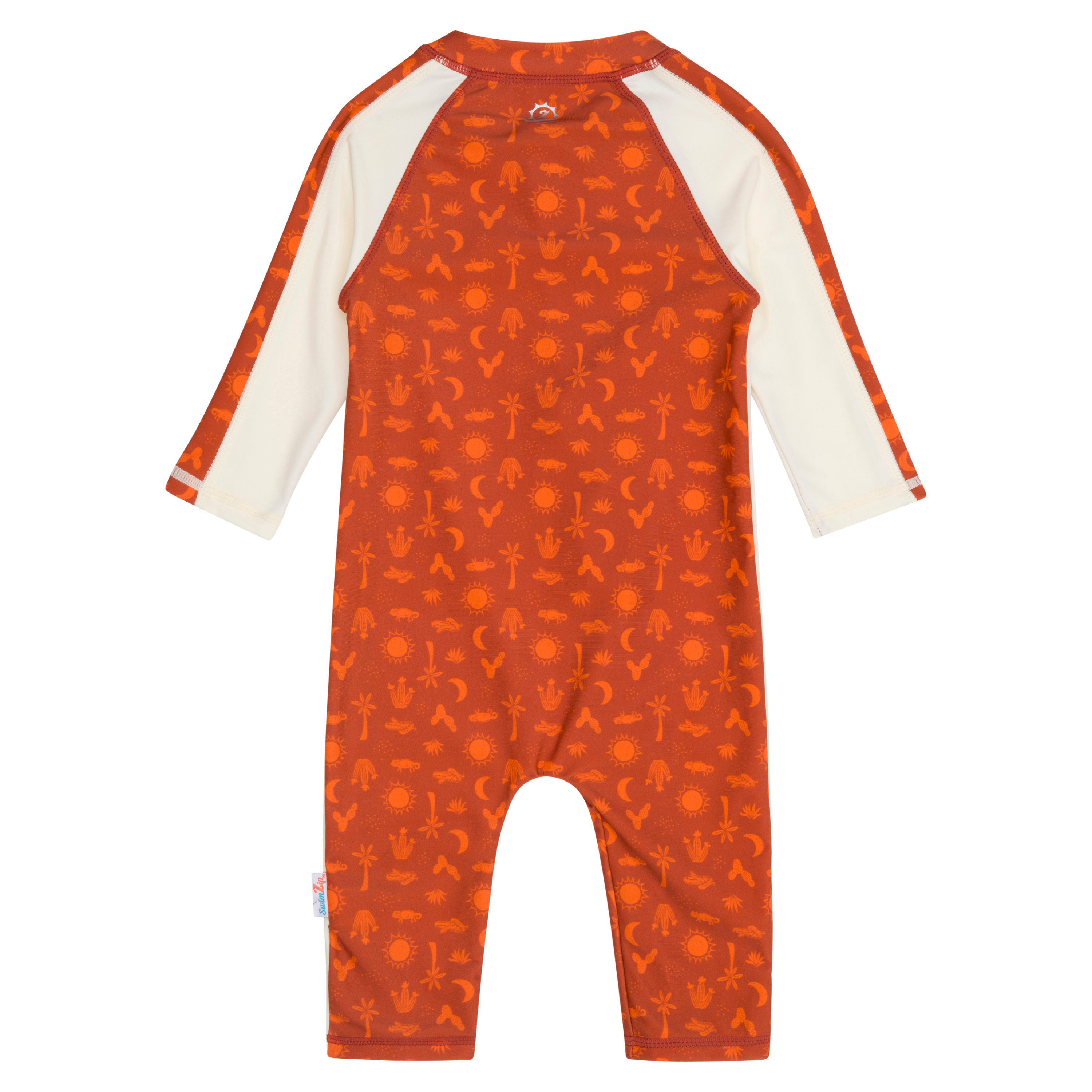 Sunsuit - Long Sleeve Romper Swimsuit | "Desert"-SwimZip UPF 50+ Sun Protective Swimwear & UV Zipper Rash Guards-pos8