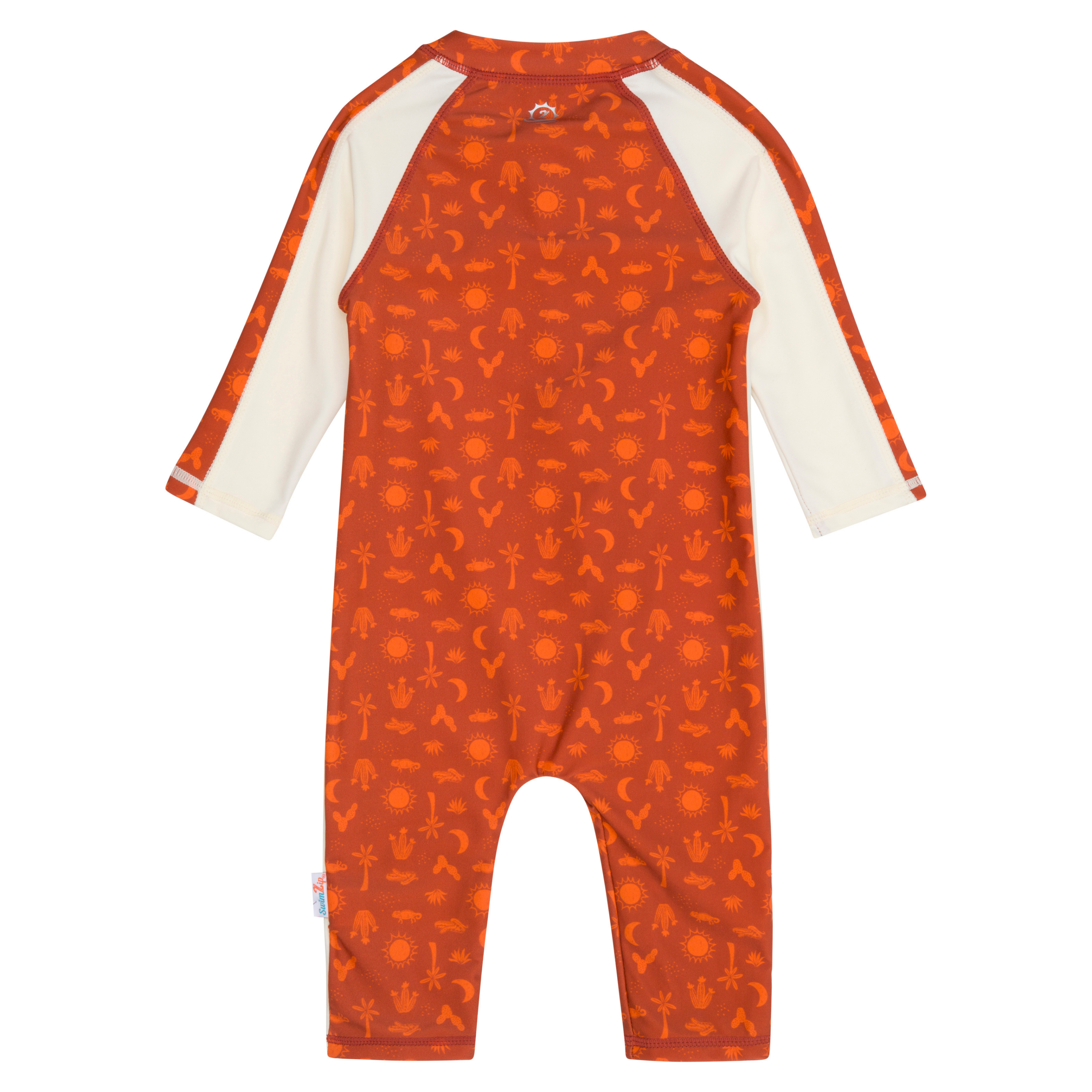 Sunsuit - Long Sleeve Romper Swimsuit | "Desert"-SwimZip UPF 50+ Sun Protective Swimwear & UV Zipper Rash Guards-pos9