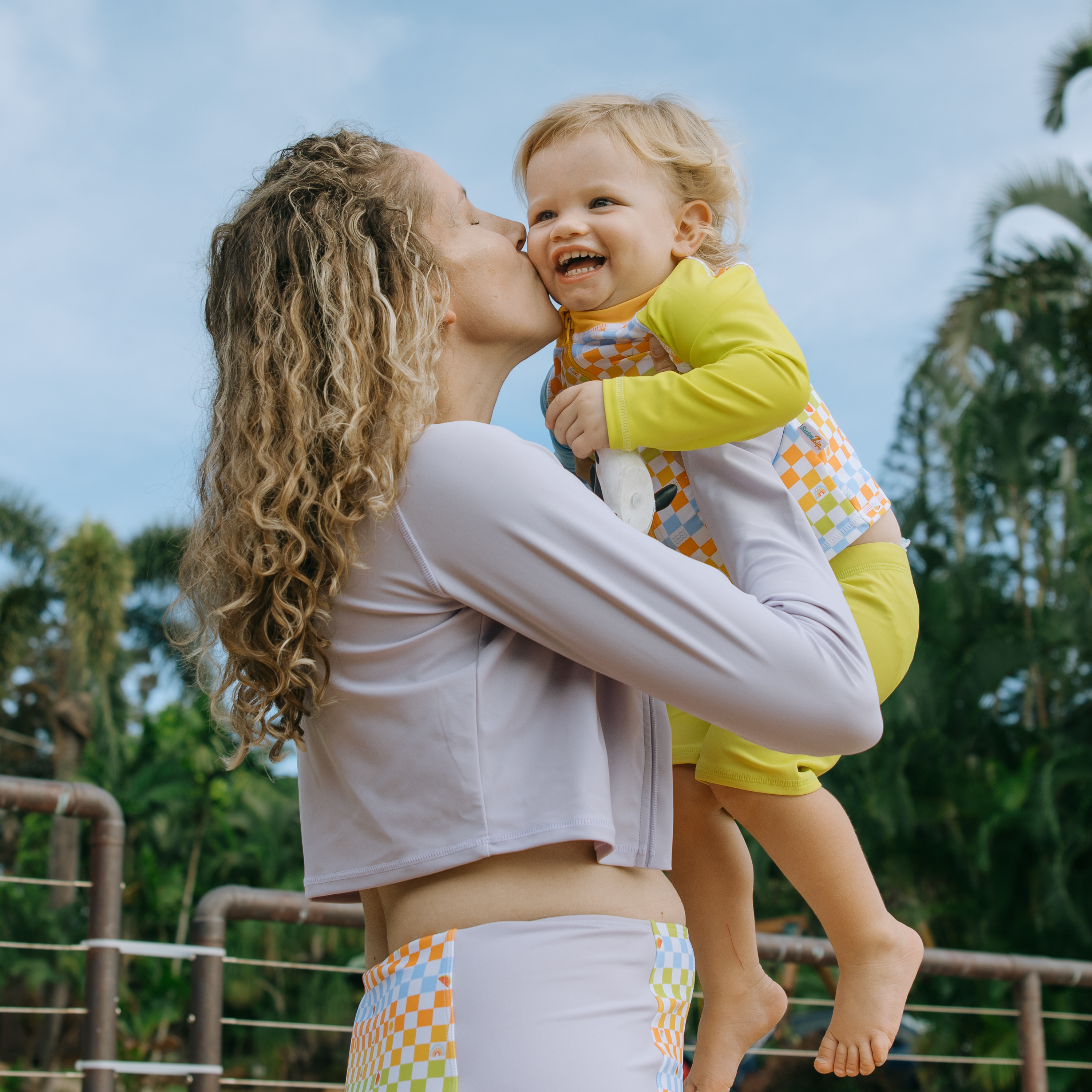 Women's Long Sleeve Crop Rash Guard | “Orchid”-SwimZip UPF 50+ Sun Protective Swimwear & UV Zipper Rash Guards-pos13