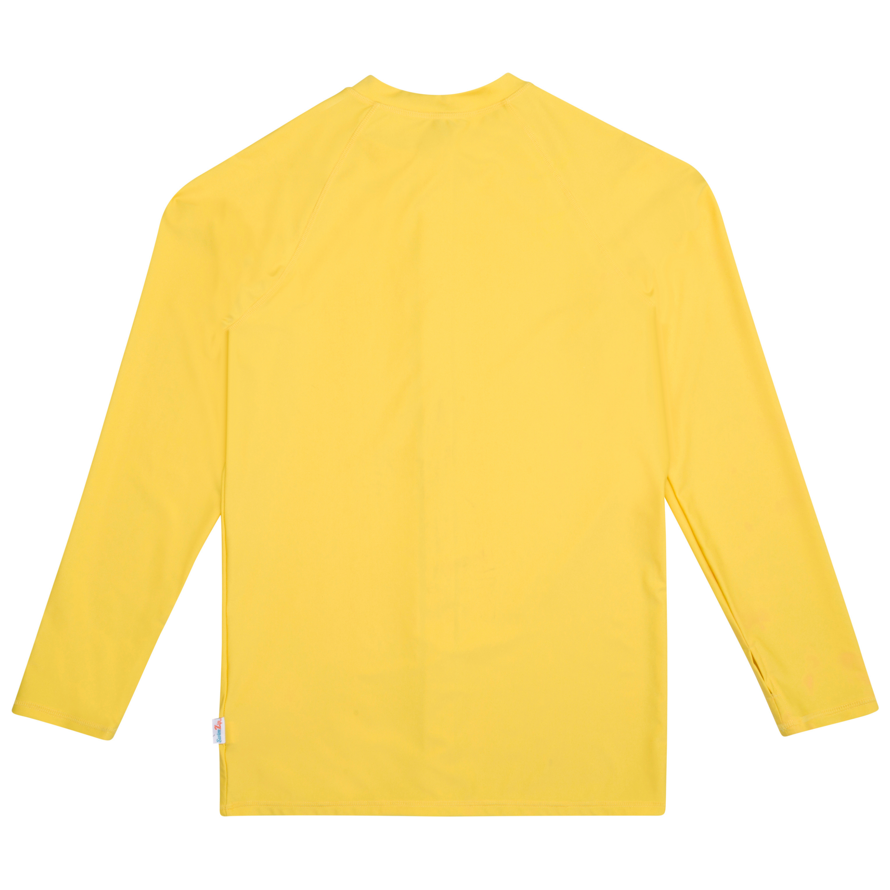 Men's Long Sleeve Rash Guard | "Yellow”-SwimZip UPF 50+ Sun Protective Swimwear & UV Zipper Rash Guards-pos12