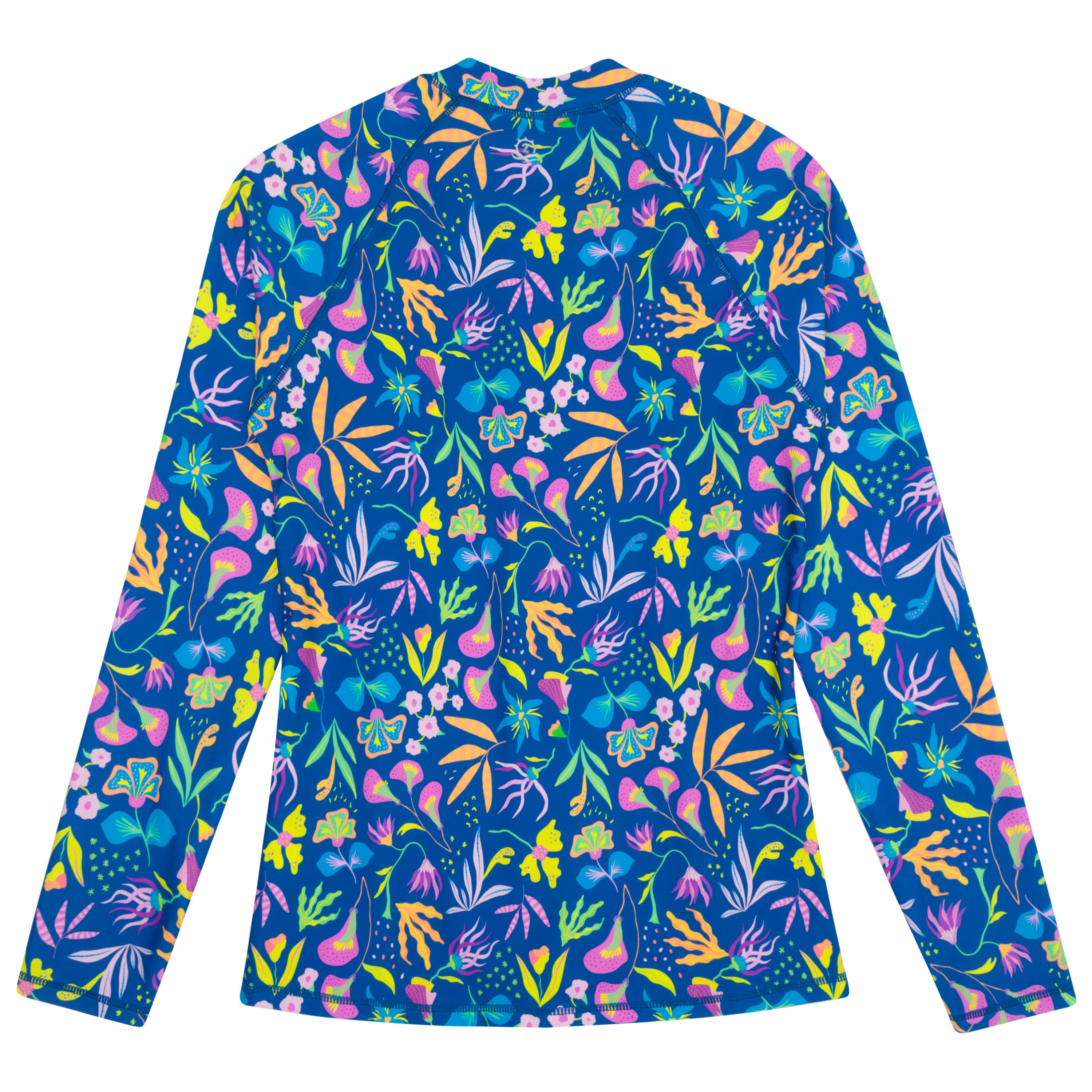 Women's Long Sleeve Rash Guard with Pockets | "Tropadelic"-SwimZip UPF 50+ Sun Protective Swimwear & UV Zipper Rash Guards-pos10