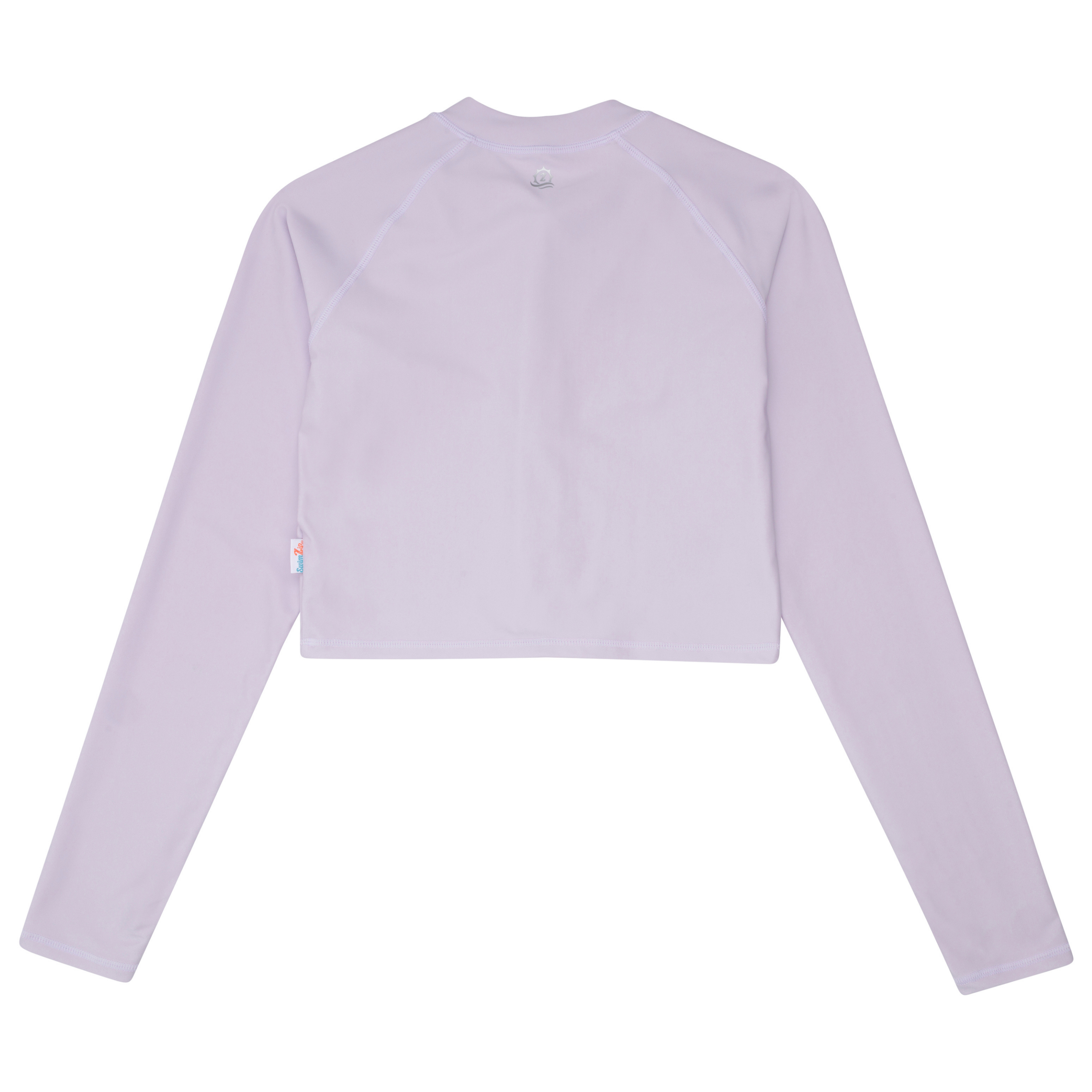 Women's Long Sleeve Crop Rash Guard | “Orchid”-SwimZip UPF 50+ Sun Protective Swimwear & UV Zipper Rash Guards-pos12