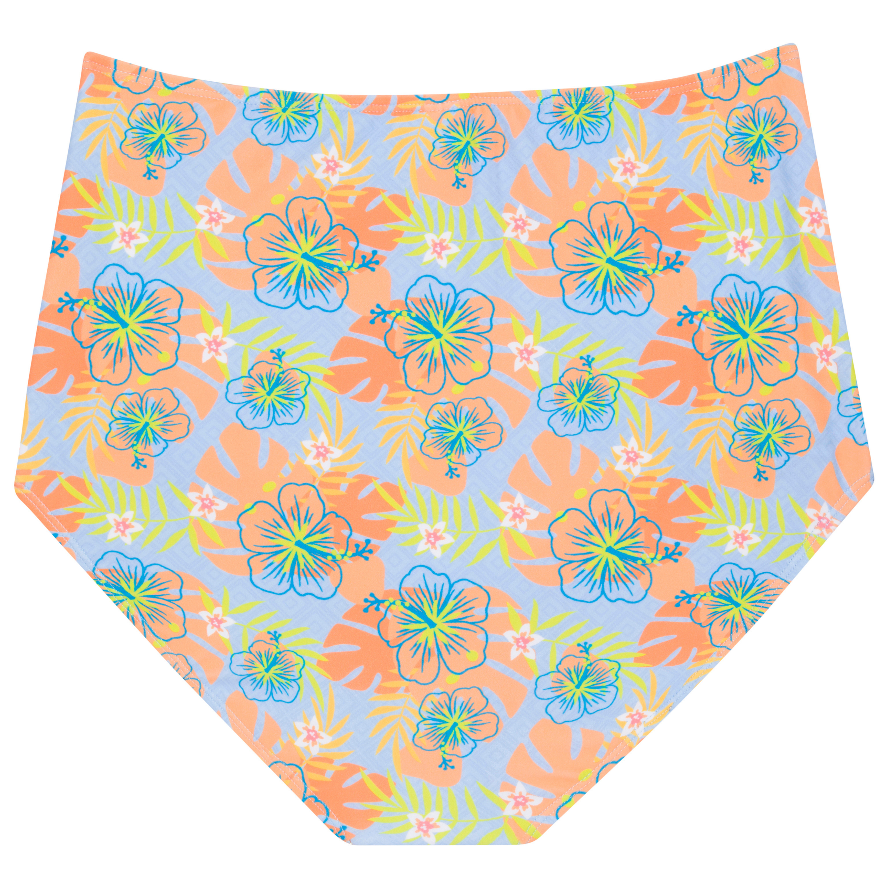 Women's High Waist Bikini Bottoms Ruched | "Groovy"-SwimZip UPF 50+ Sun Protective Swimwear & UV Zipper Rash Guards-pos11