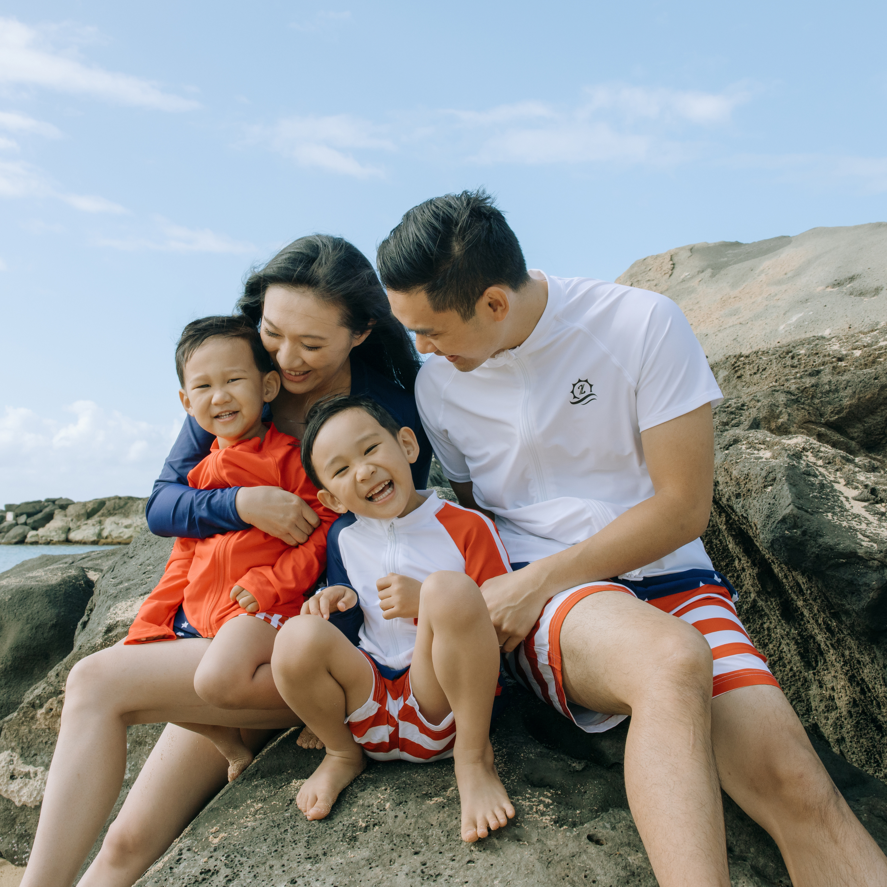 Men's 8" Swim Trunks Boxer Brief Liner | "Americana"-SwimZip UPF 50+ Sun Protective Swimwear & UV Zipper Rash Guards-pos6