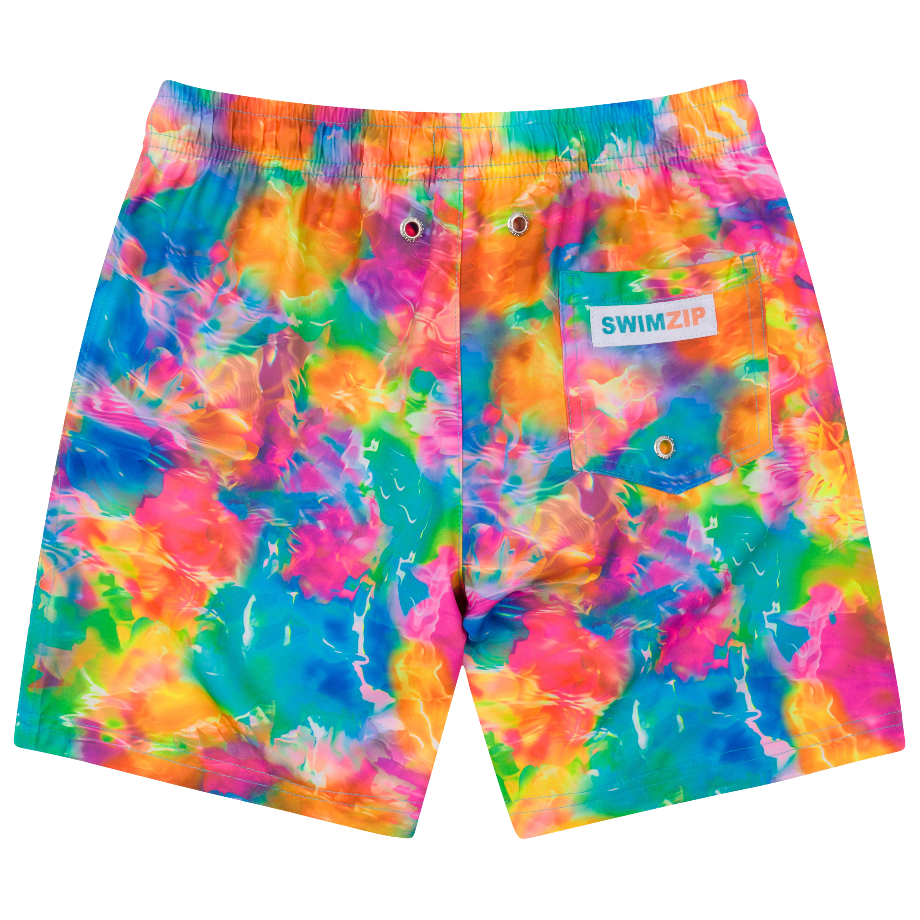 Boys Swim Trunks Boxer Brief Liner (sizes 6-14) | “Impressions"-SwimZip UPF 50+ Sun Protective Swimwear & UV Zipper Rash Guards-pos9