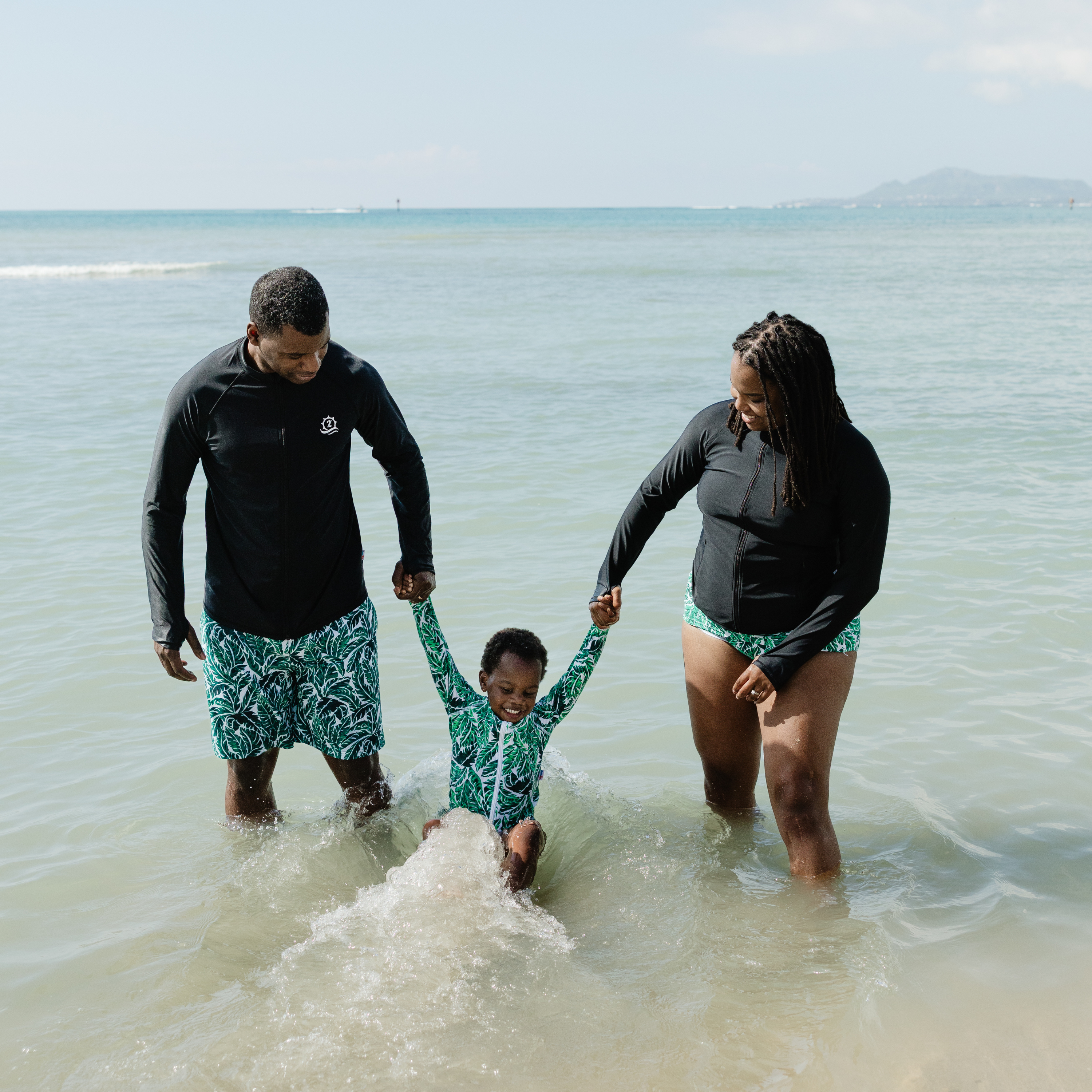 Men's Long Sleeve Rash Guard | "Black”-SwimZip UPF 50+ Sun Protective Swimwear & UV Zipper Rash Guards-pos9