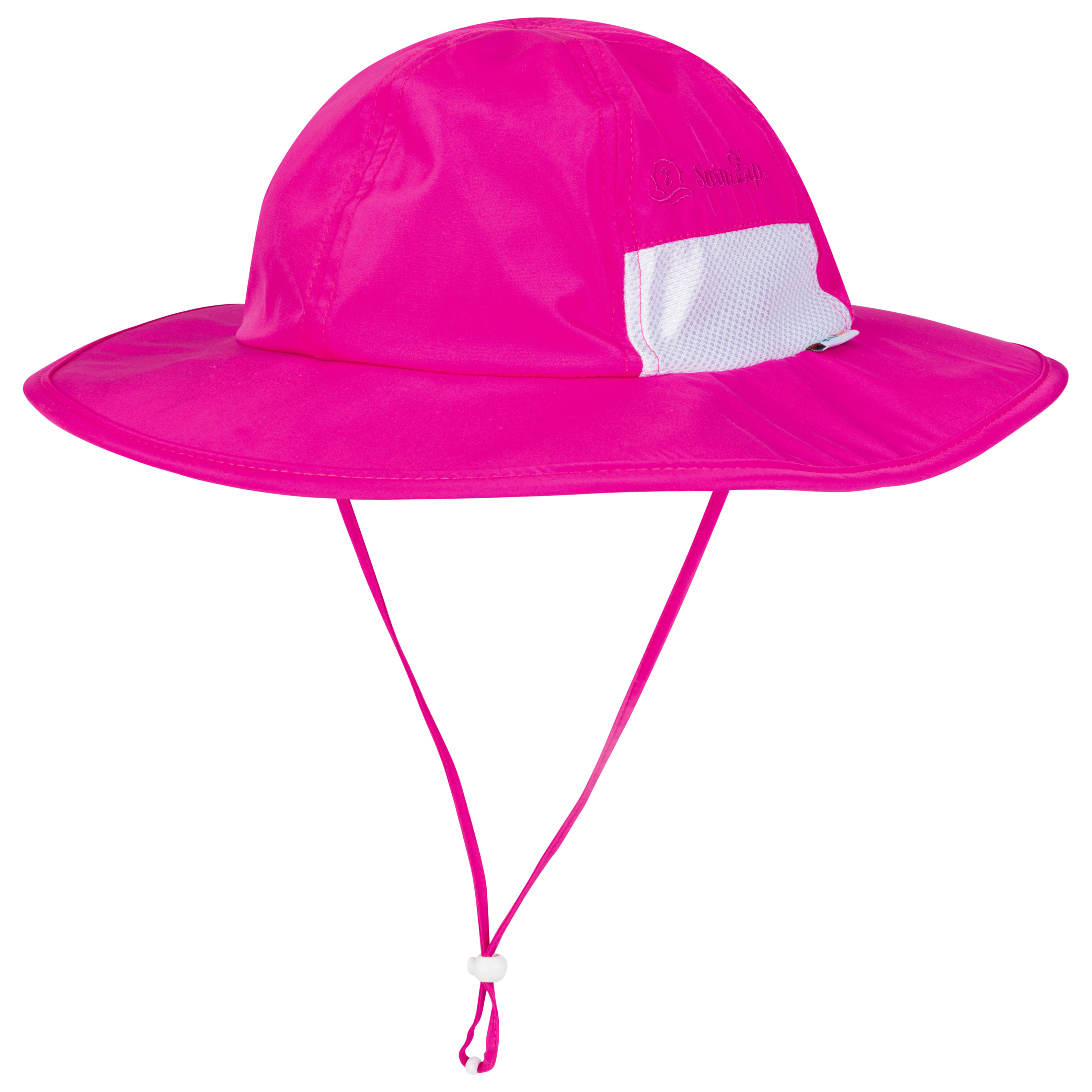 Kids Wide Brim Sun Hat "Fun Sun Day Play Hat" - Manic Magenta-0-6 Month-Manic Magenta-SwimZip UPF 50+ Sun Protective Swimwear & UV Zipper Rash Guards-pos1