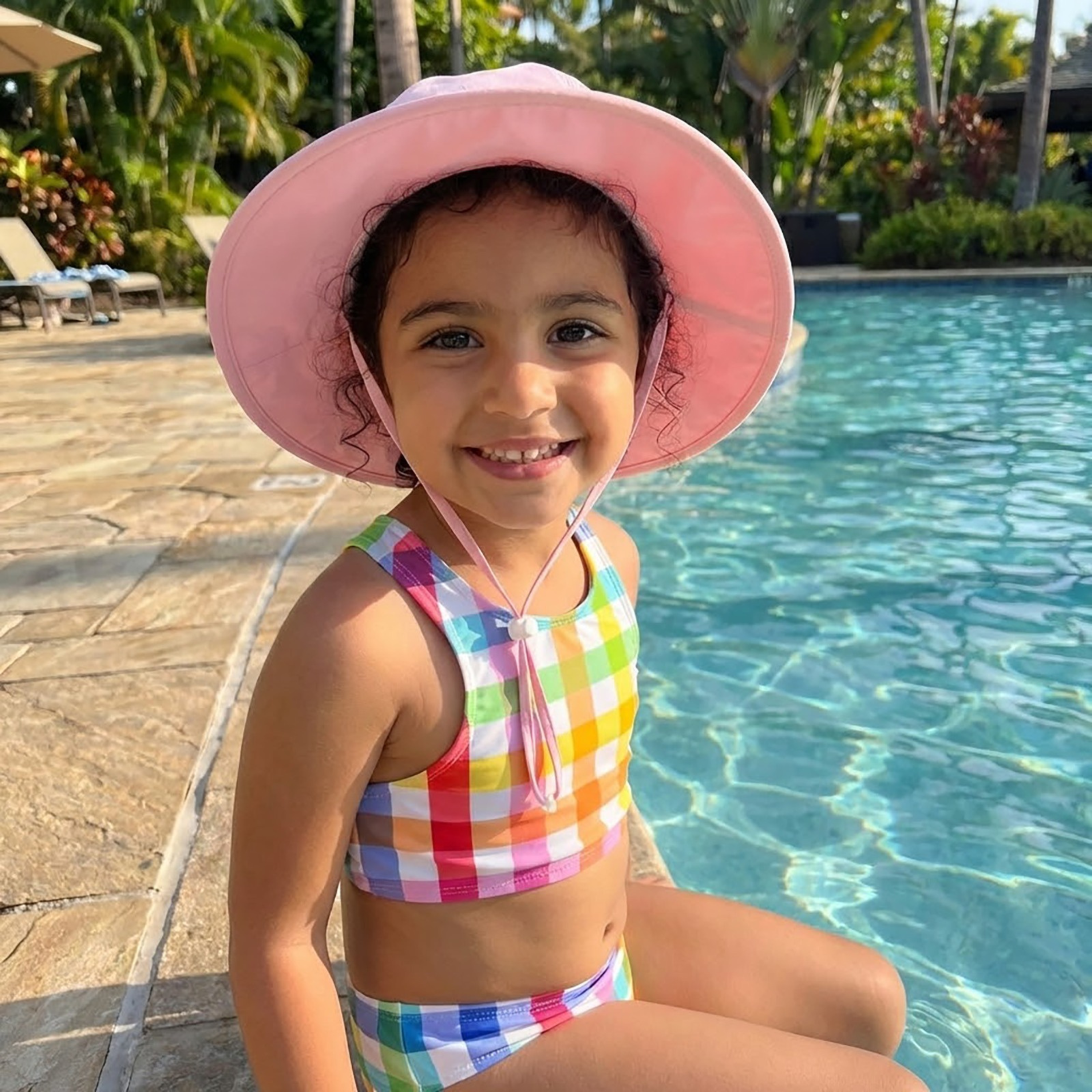 Girls Halter Top Bikini Set (2 Piece) | "Picnic Party"-SwimZip UPF 50+ Sun Protective Swimwear & UV Zipper Rash Guards-pos13