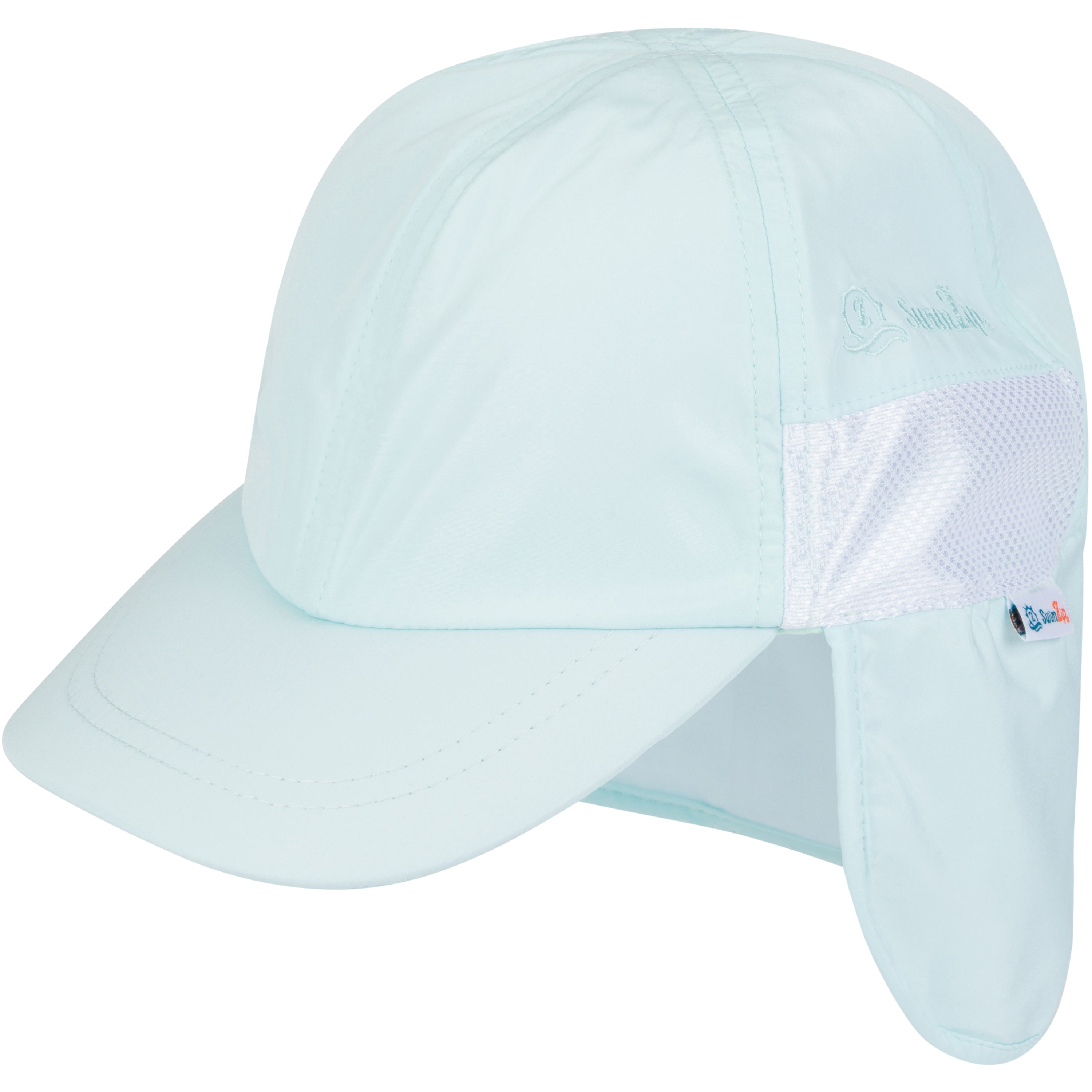 Kids Flap Hat | Mint-0-6 Month-Mint-SwimZip UPF 50+ Sun Protective Swimwear & UV Zipper Rash Guards-pos1
