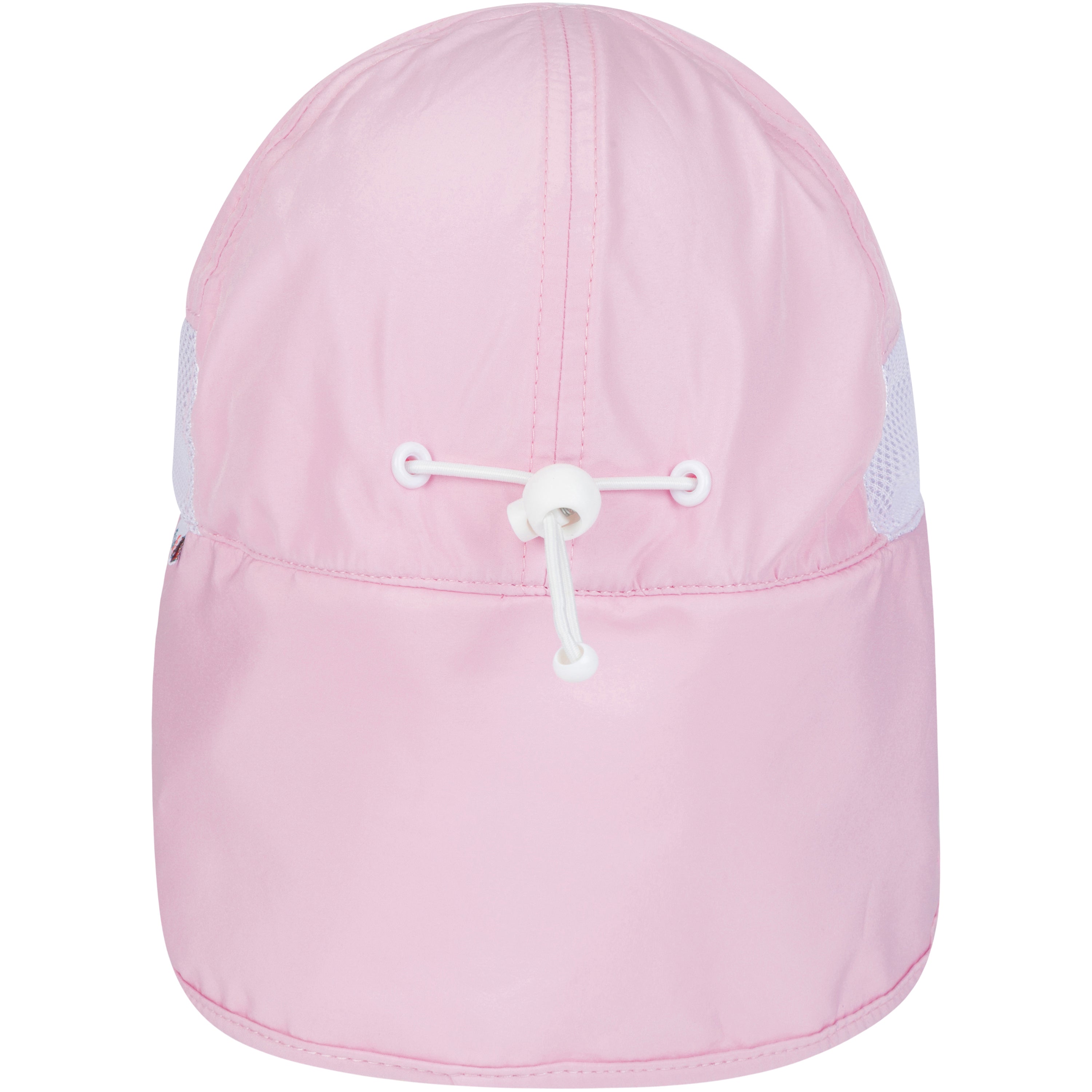 Kids Flap Hat | Pink-SwimZip UPF 50+ Sun Protective Swimwear & UV Zipper Rash Guards-pos3