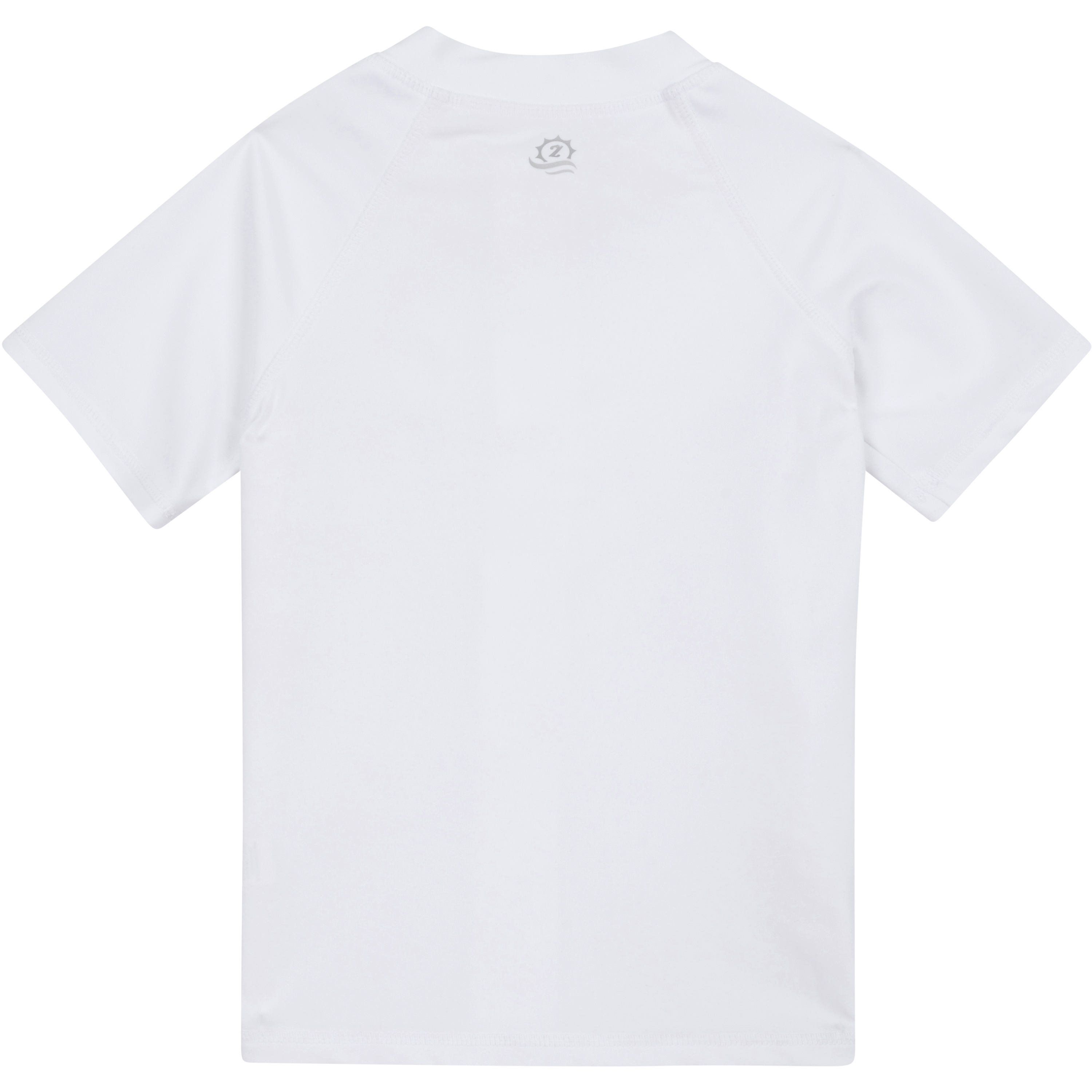 Kids Short Sleeve Zipper Rash Guard Swim Shirt | “White”-SwimZip UPF 50+ Sun Protective Swimwear & UV Zipper Rash Guards-pos11