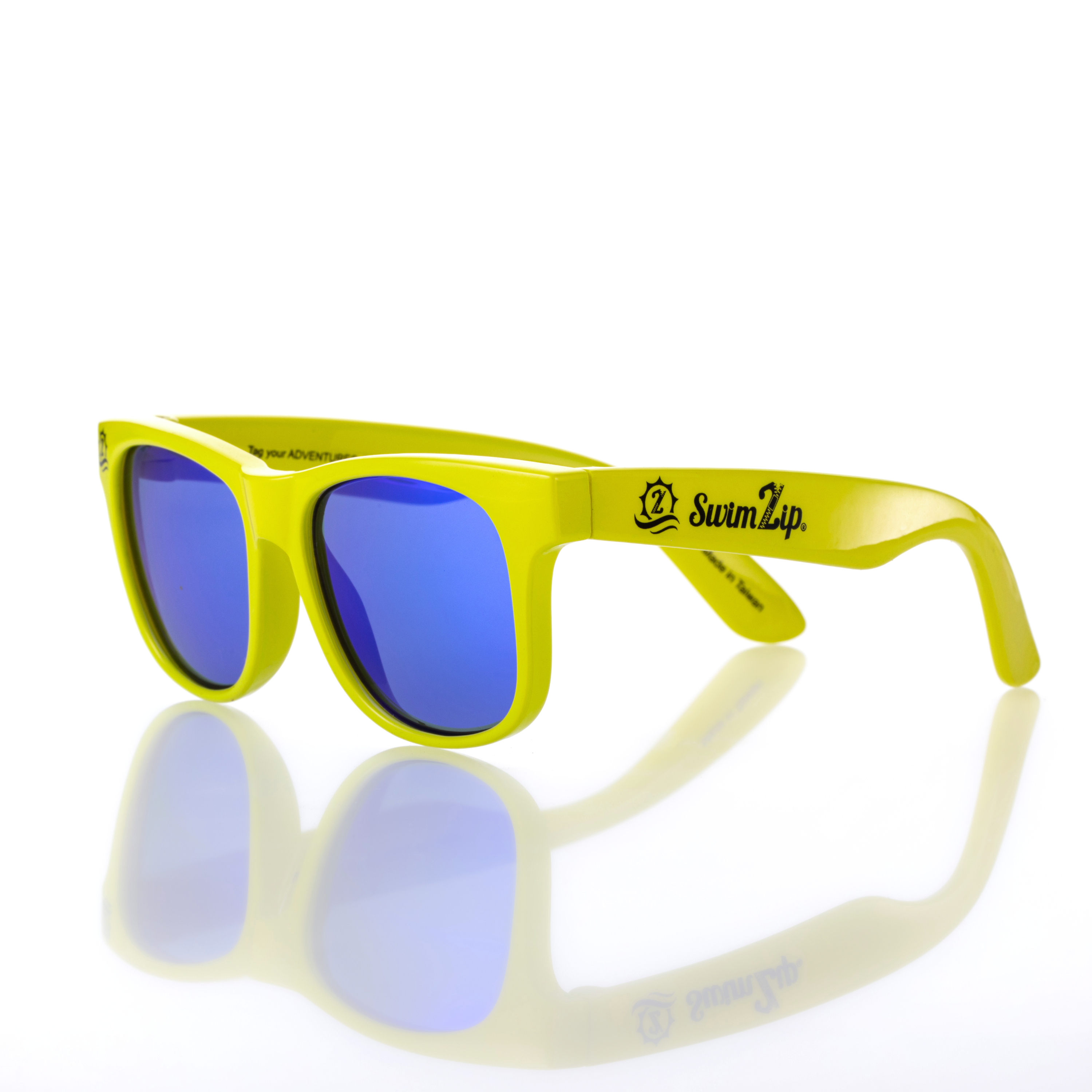 Kids Wayfarer Sunglasses - Sulphur Yellow-SwimZip UPF 50+ Sun Protective Swimwear & UV Zipper Rash Guards-pos1