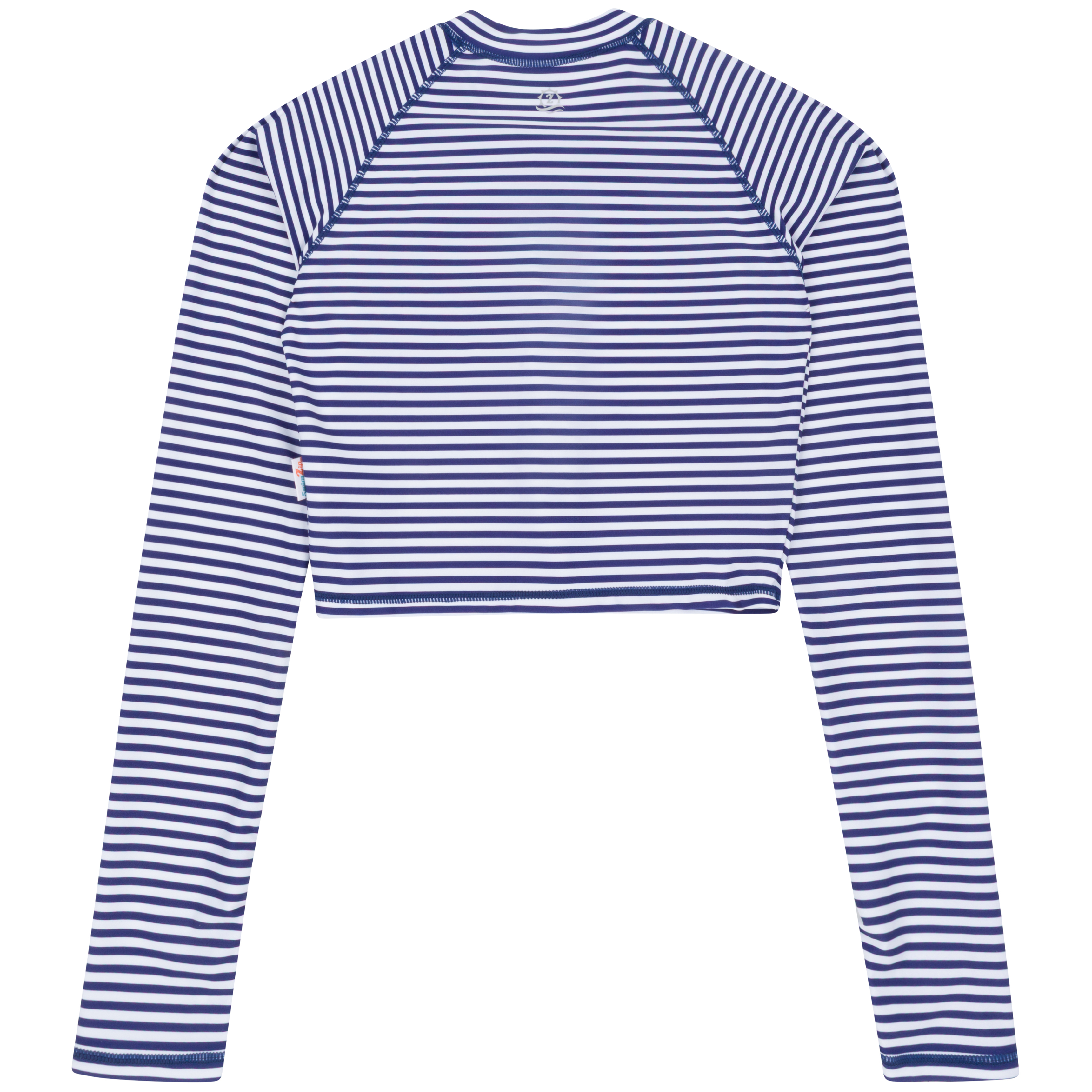 Women's Long Sleeve Crop Rash Guard | “Stunner”-SwimZip UPF 50+ Sun Protective Swimwear & UV Zipper Rash Guards-pos6