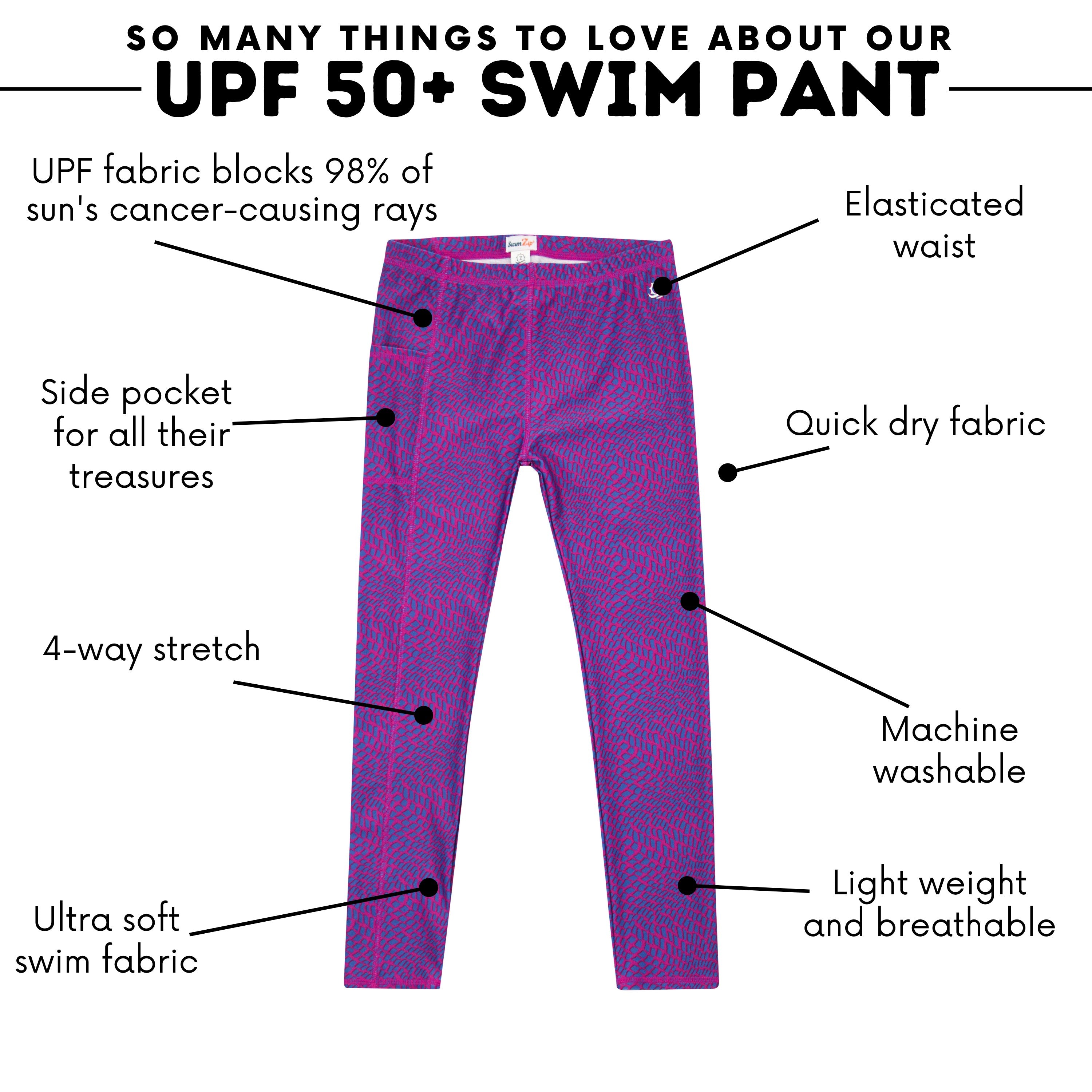 Kids Swim Pants | "In Disguise"-SwimZip UPF 50+ Sun Protective Swimwear & UV Zipper Rash Guards-pos3