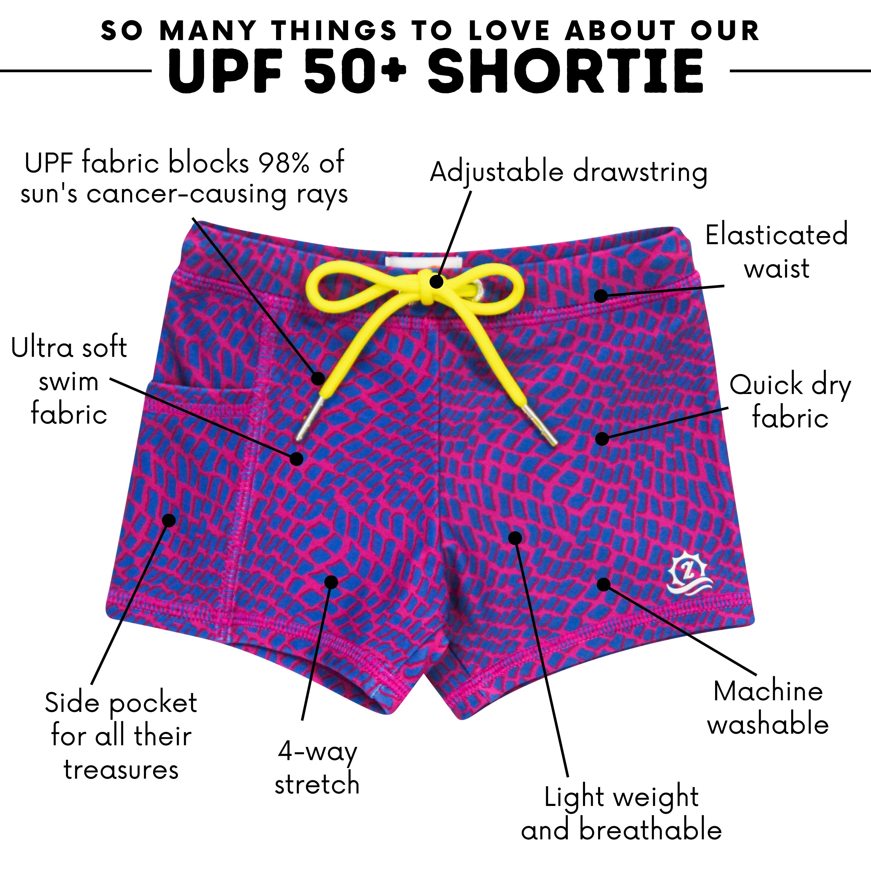 Kids Euro Swim Shorties | "In Disguise"-SwimZip UPF 50+ Sun Protective Swimwear & UV Zipper Rash Guards-pos4