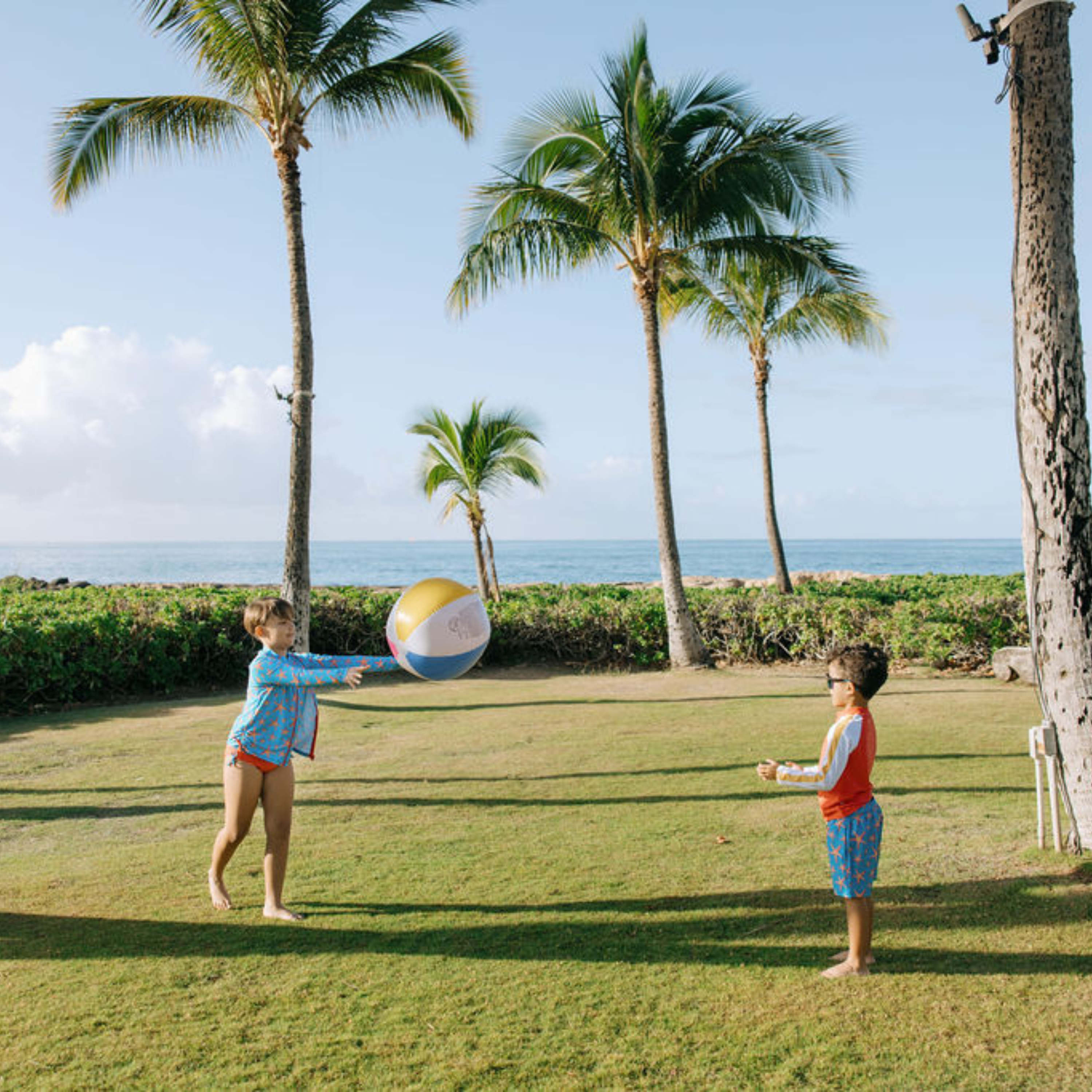 Boys Long Sleeve Zipper Rash Guard and Swim Trunk Set | "Starfish"-SwimZip UPF 50+ Sun Protective Swimwear & UV Zipper Rash Guards-pos10