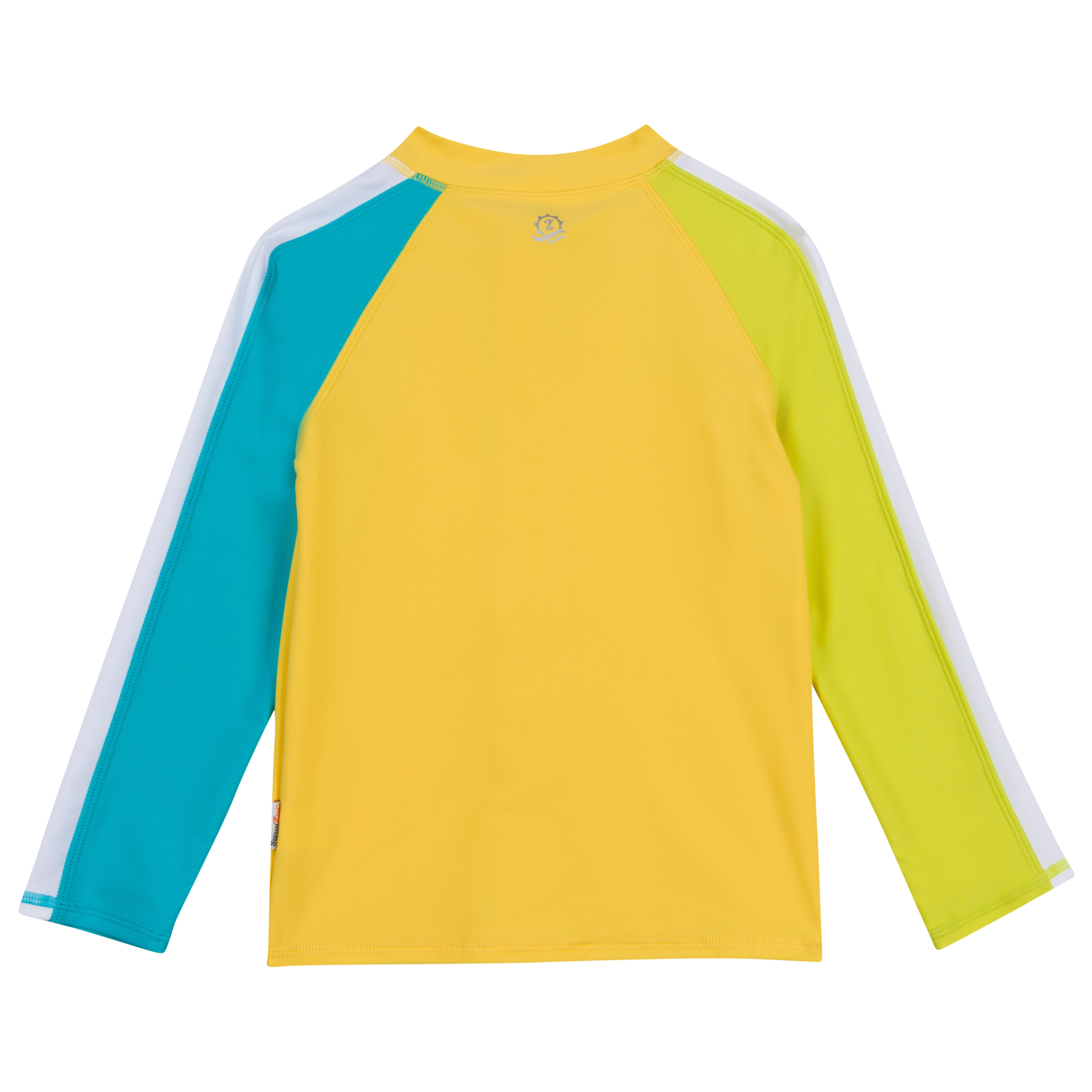 Kids UPF 50+ Long Sleeve Zipper Rash Guard Swim Shirt | "Color Pop"-SwimZip UPF 50+ Sun Protective Swimwear & UV Zipper Rash Guards-pos11