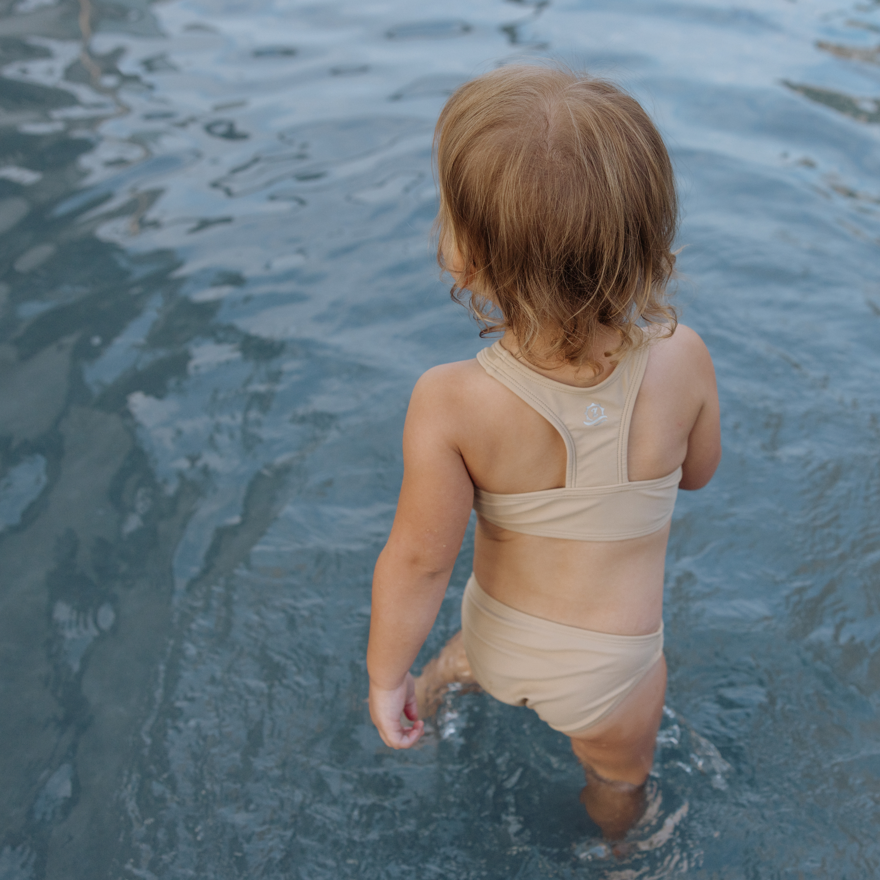 Girls Halter Top Bikini Set (2 Piece) | "Sandy Beach"-SwimZip UPF 50+ Sun Protective Swimwear & UV Zipper Rash Guards-pos10