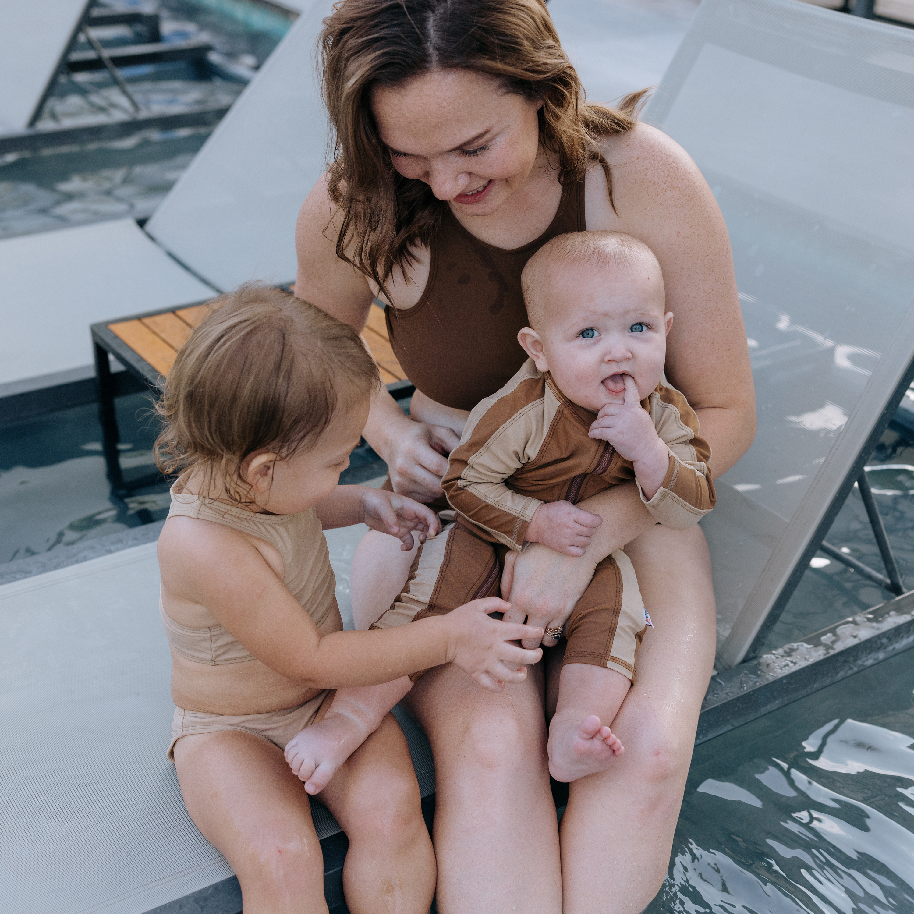 Girls Halter Top Bikini Set (2 Piece) | "Sandy Beach"-SwimZip UPF 50+ Sun Protective Swimwear & UV Zipper Rash Guards-pos11