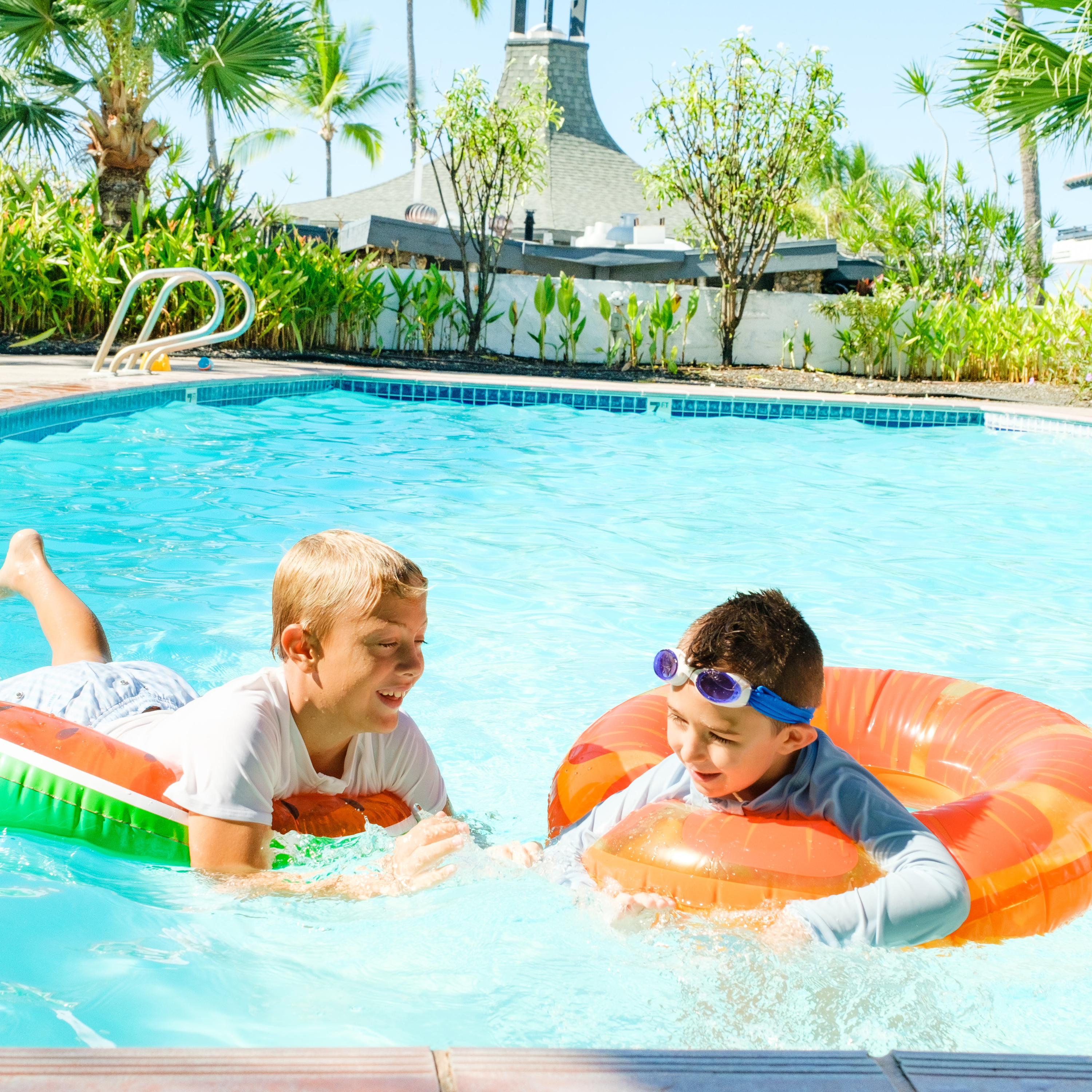 Kids UPF 50+ Long Sleeve Zipper Rash Guard Swim Shirt | "Dream Blue"-SwimZip UPF 50+ Sun Protective Swimwear & UV Zipper Rash Guards-pos7