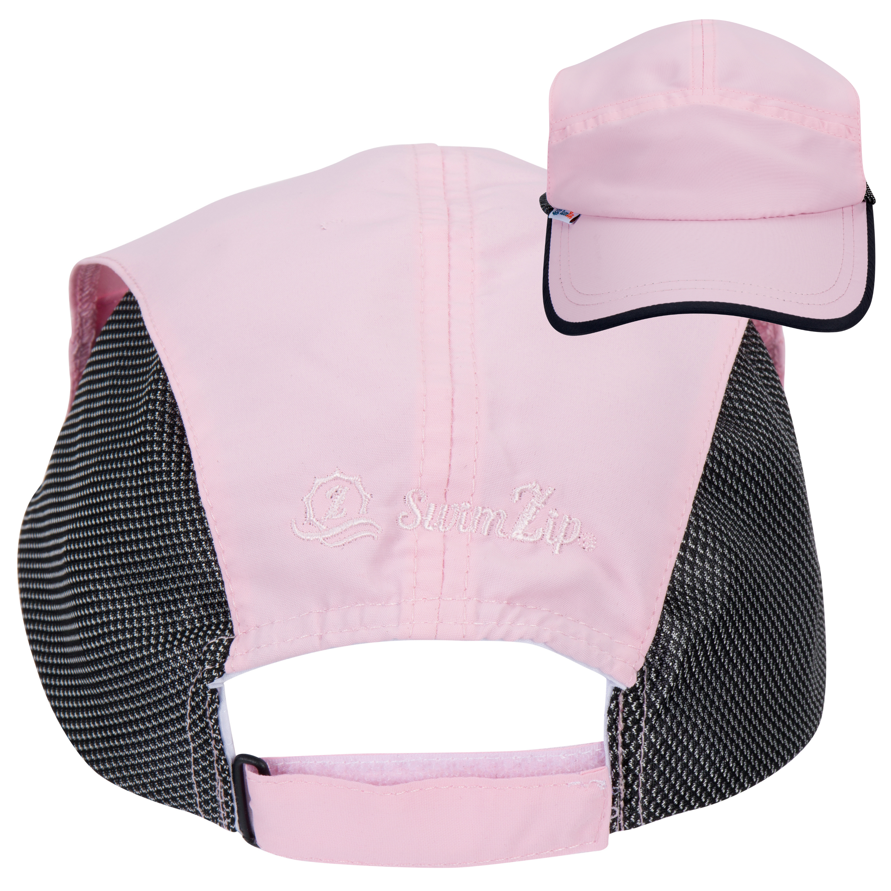 Adjustable UPF Baseball Hat - one-size fits all | Pink-SwimZip UPF 50+ Sun Protective Swimwear & UV Zipper Rash Guards-pos8