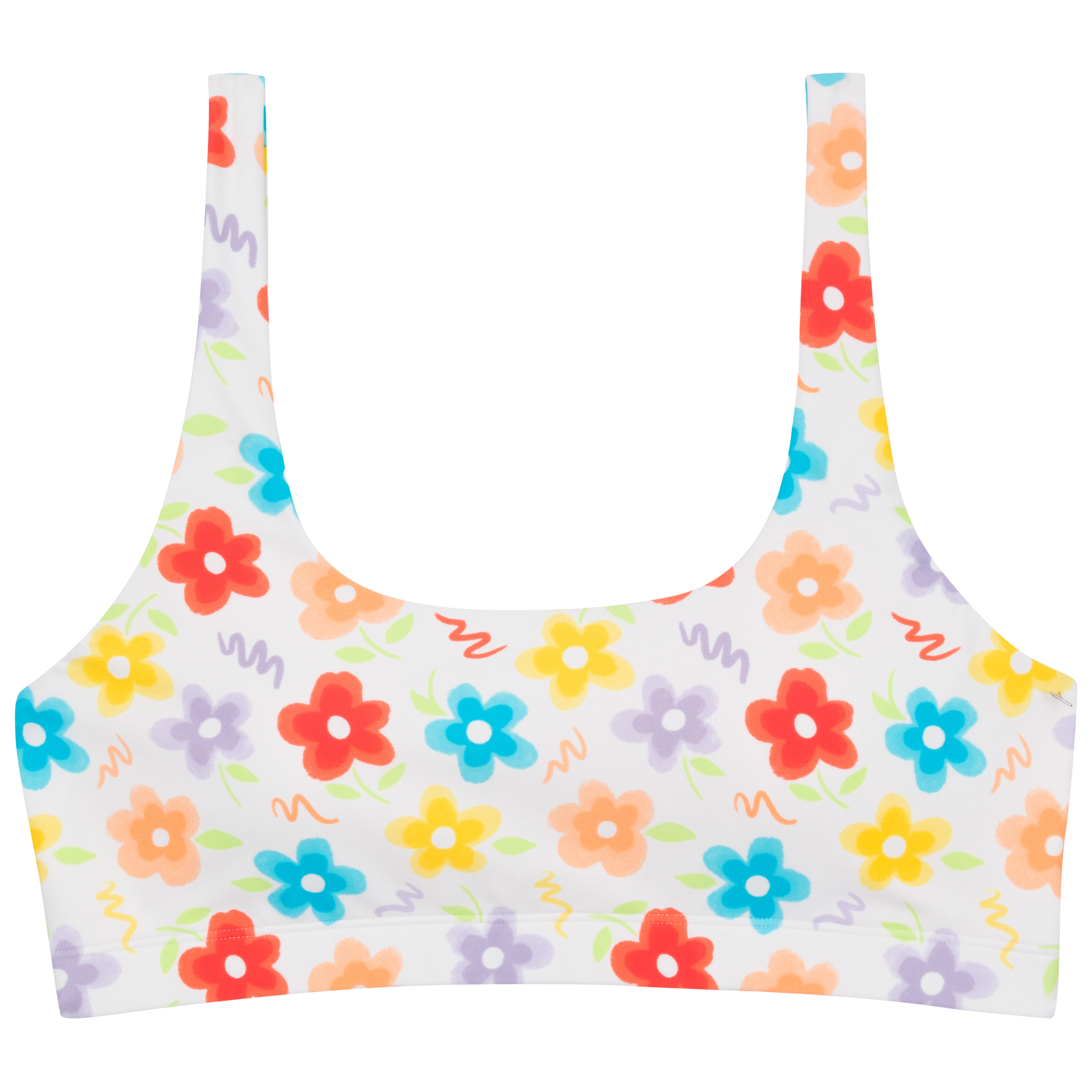 Women's Scoop Neck Bikini Top | "Blossom"-XS-Blossom-SwimZip UPF 50+ Sun Protective Swimwear & UV Zipper Rash Guards-pos1