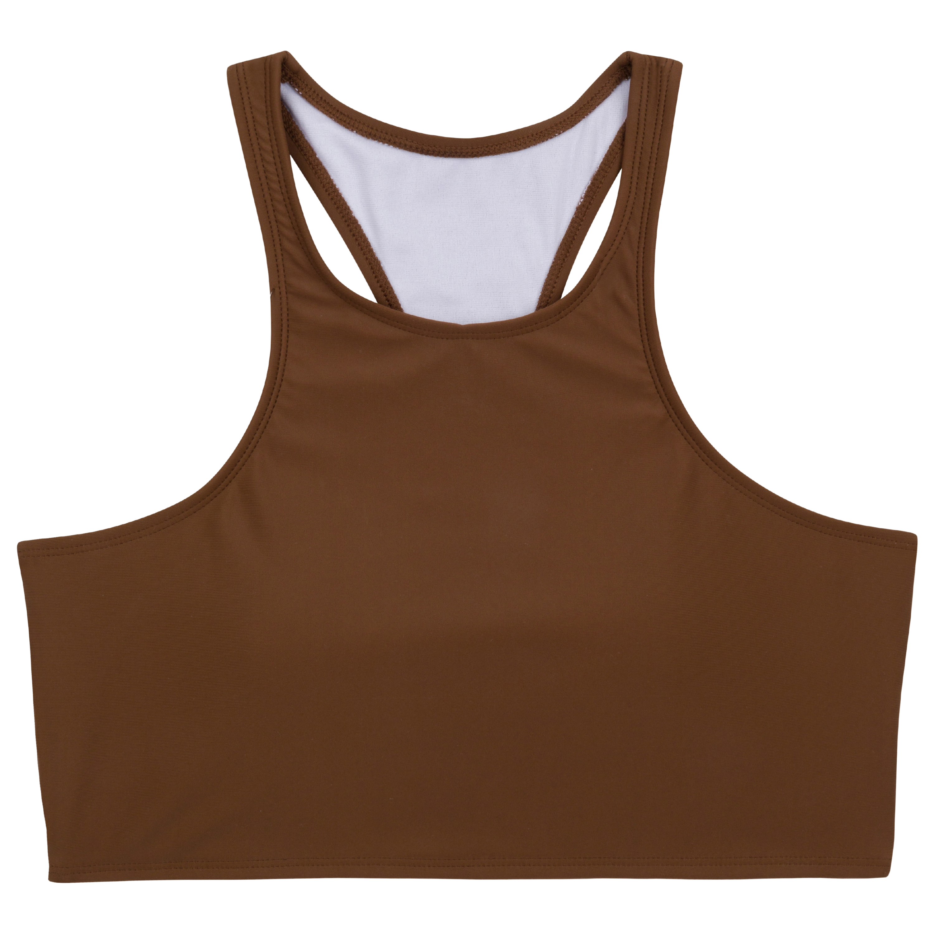 Women's Halter Bikini Top | "Cold Brew"-XS-Cold Brew-SwimZip UPF 50+ Sun Protective Swimwear & UV Zipper Rash Guards-pos1