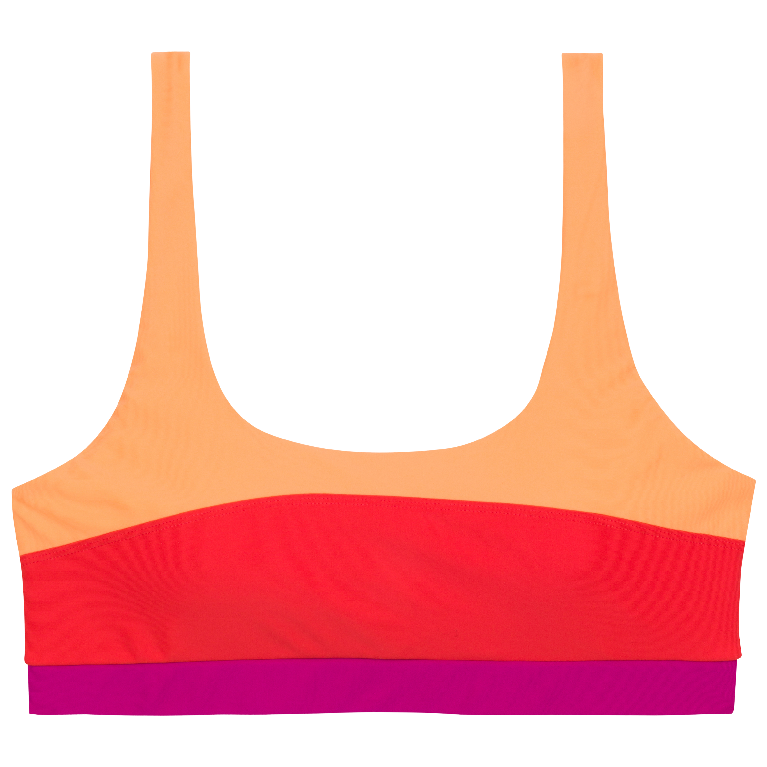 Women's Scoop Neck Bikini Top | "Color Pop"-SwimZip UPF 50+ Sun Protective Swimwear & UV Zipper Rash Guards-pos1