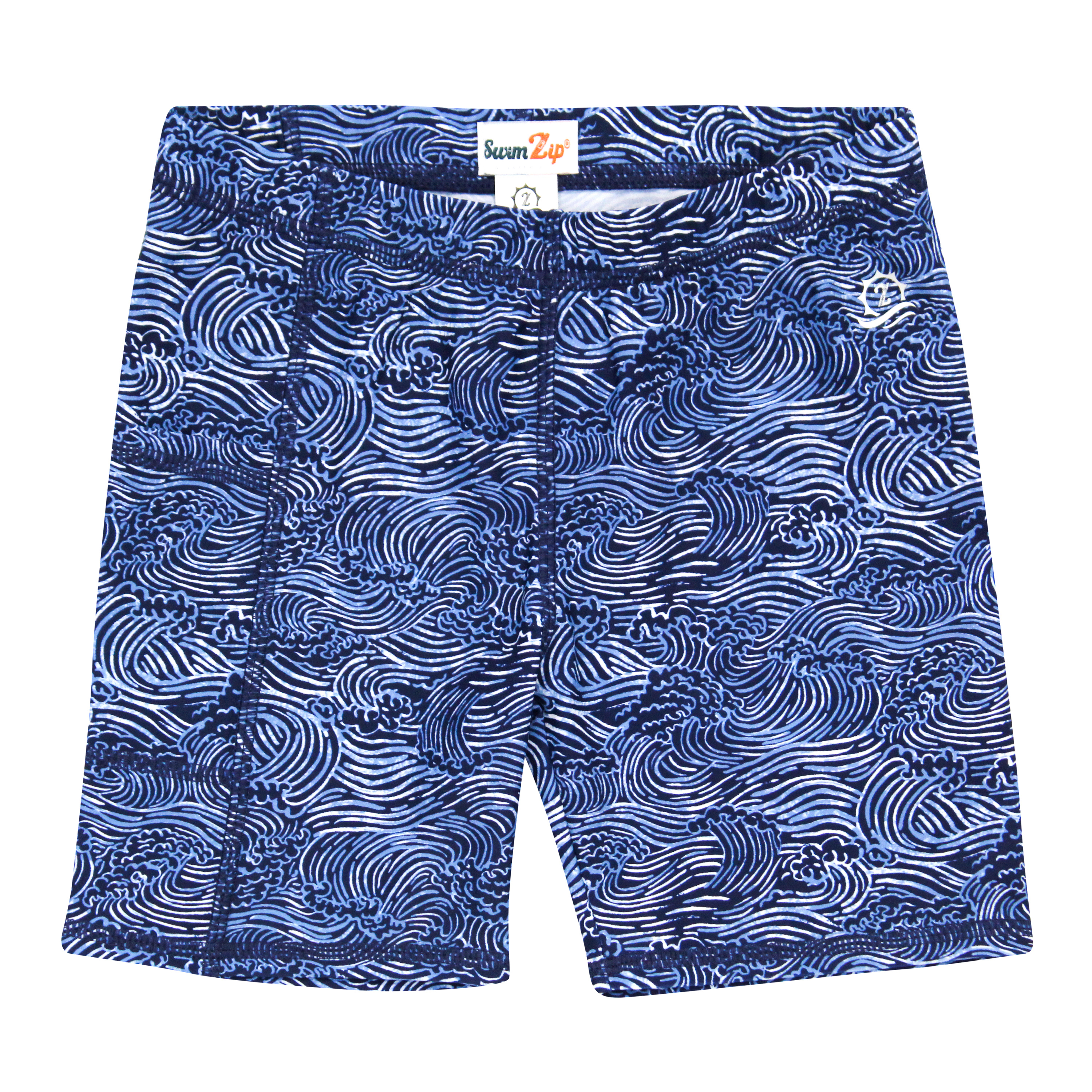 Kids Jammers Swim Shorts | "Ocean Breeze"-SwimZip UPF 50+ Sun Protective Swimwear & UV Zipper Rash Guards-pos1