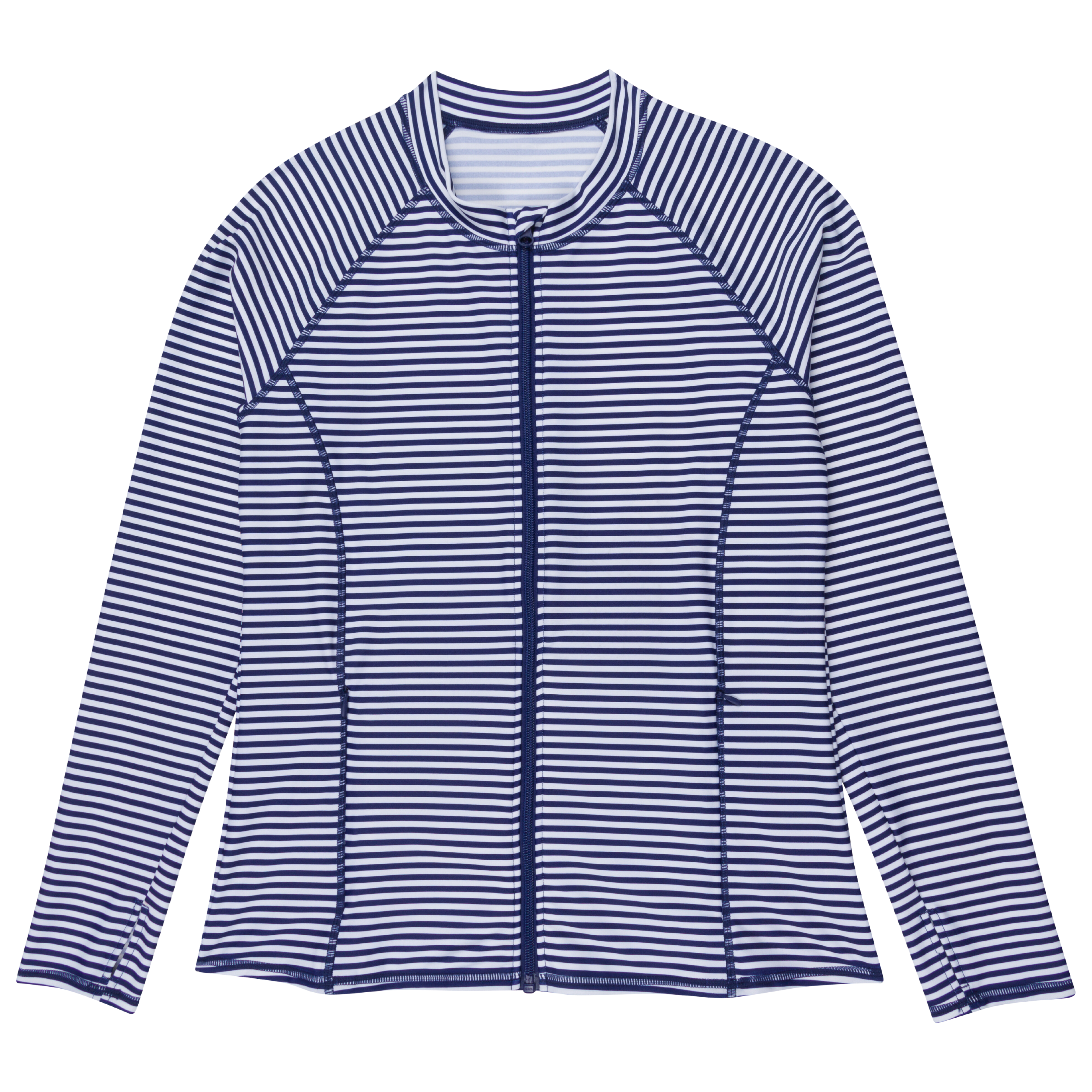 Women's Long Sleeve Rash Guard with Pockets | "Stunner"-SwimZip UPF 50+ Sun Protective Swimwear & UV Zipper Rash Guards-pos1
